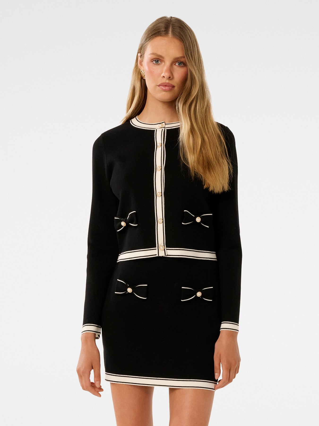 Cece Bow Detail Cardigan
