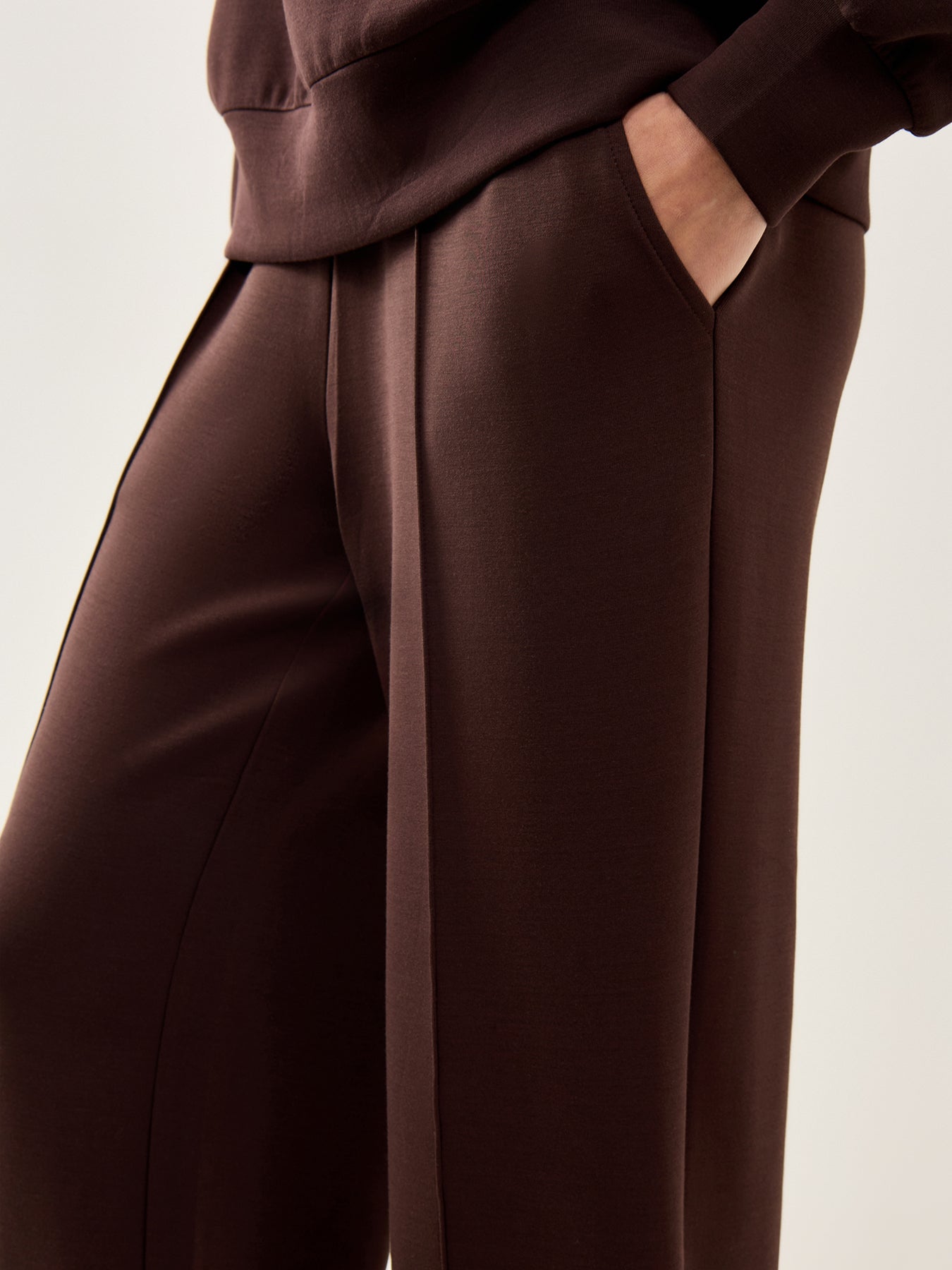 The Wide Leg Pant 30 Coffee Bean