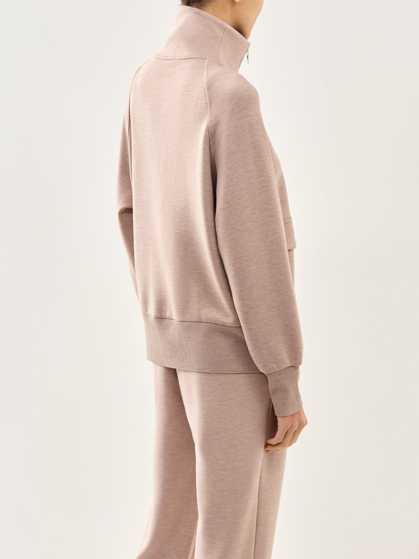 Roxbury Zip Through Taupe Marl