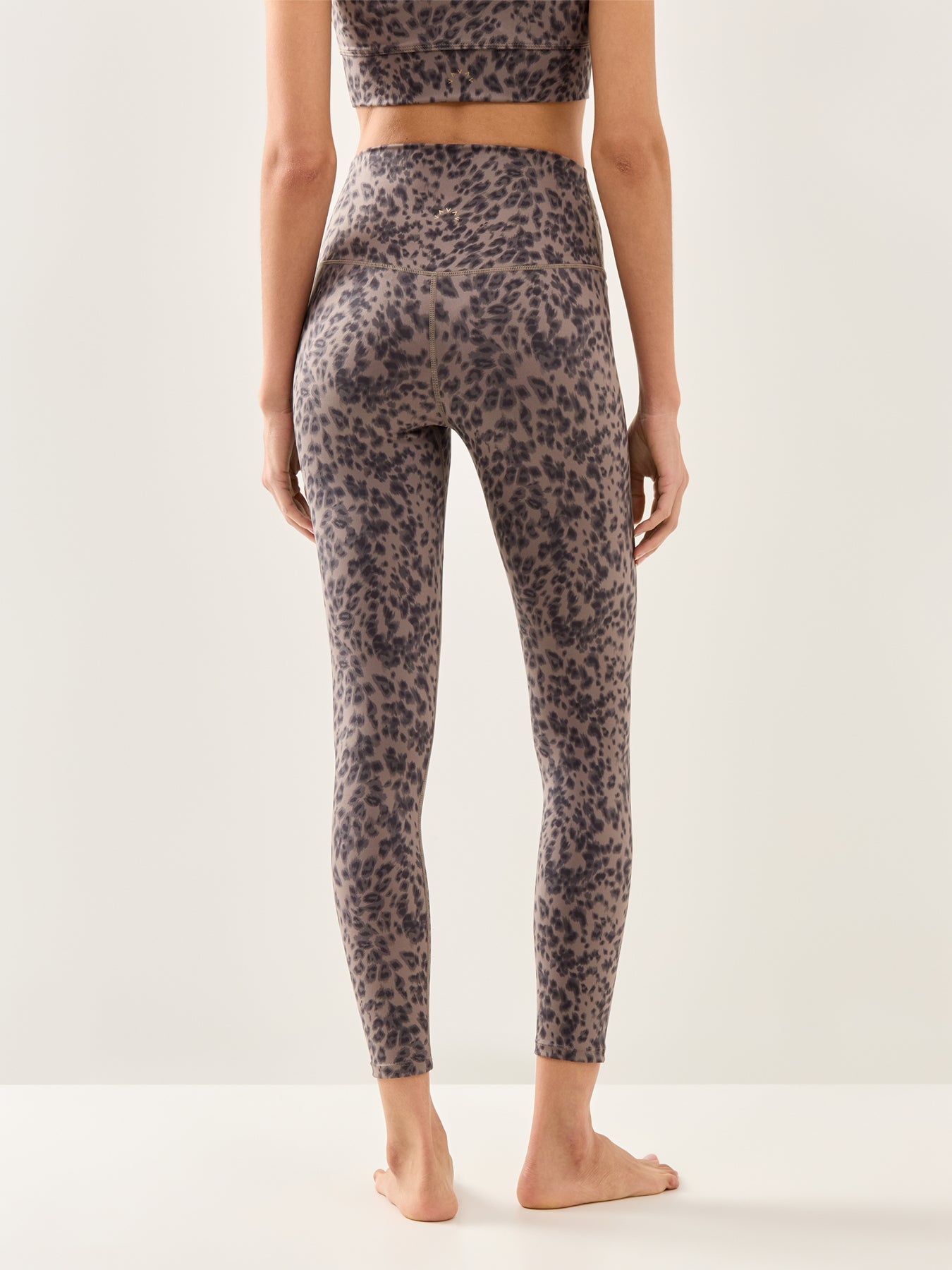 Freesoft High Rise Legging 25 Brown Contrast Cheetah