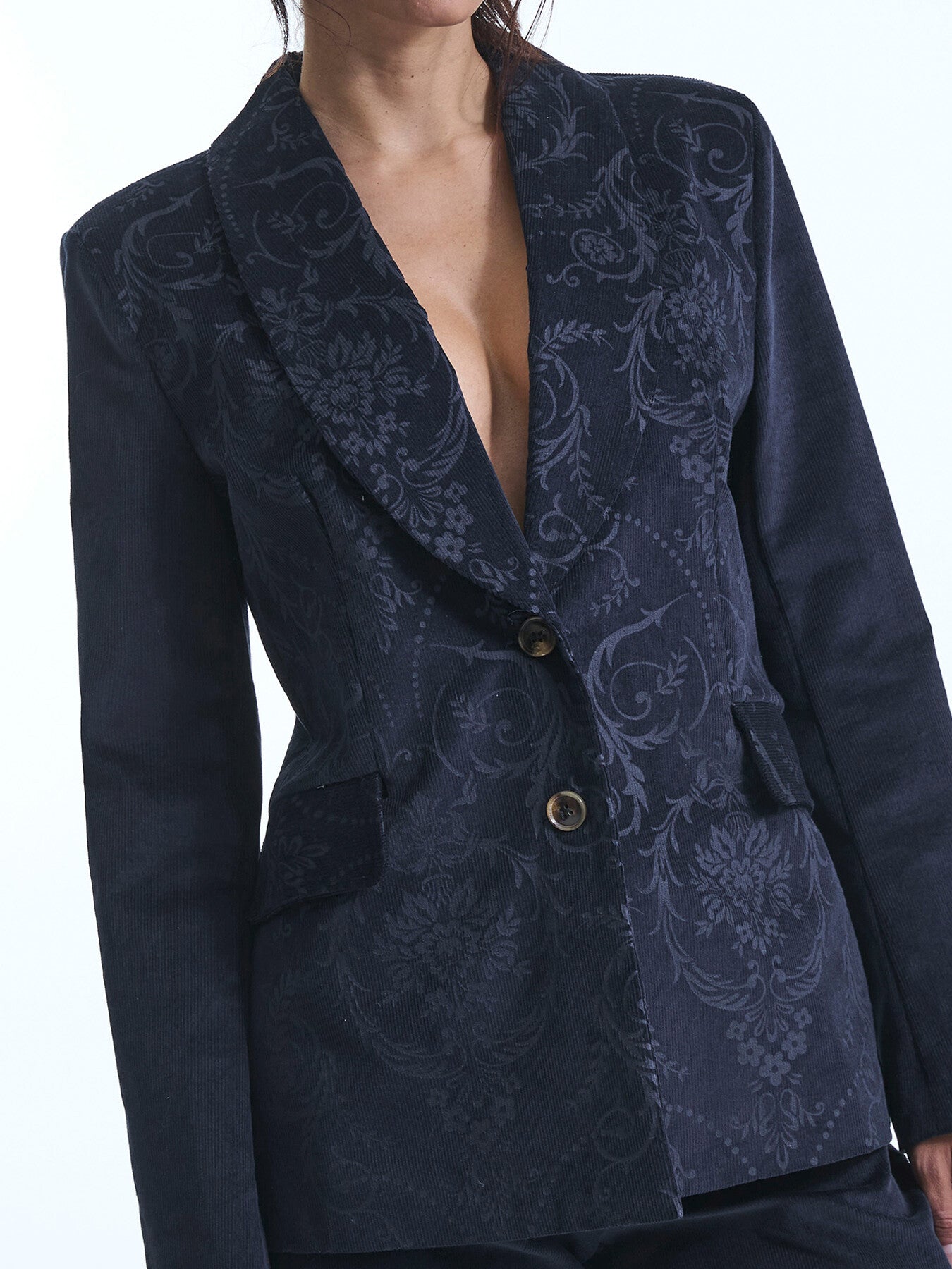 Corduroy Embossed Blazer