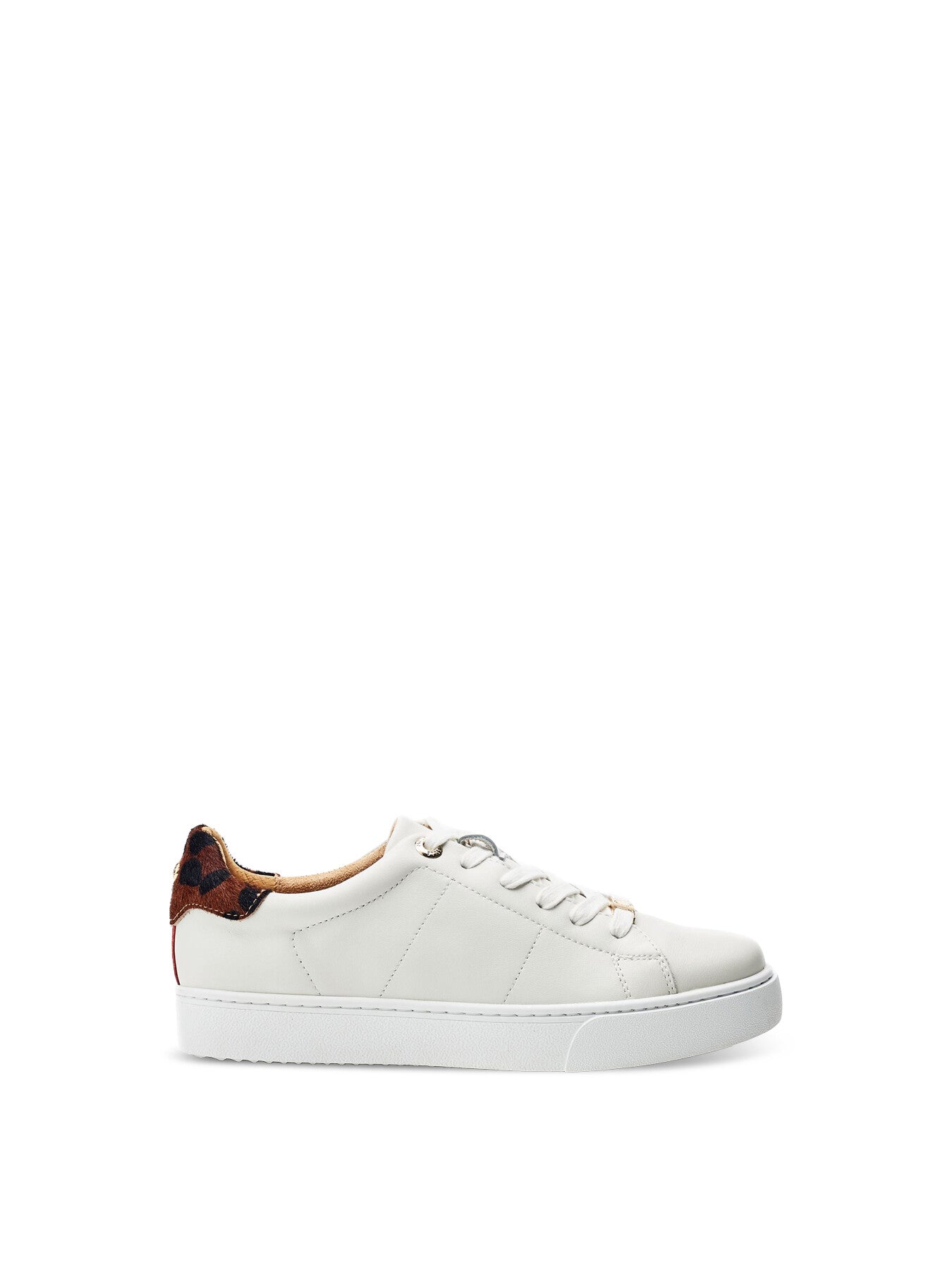 Brandie White Leather Trainers