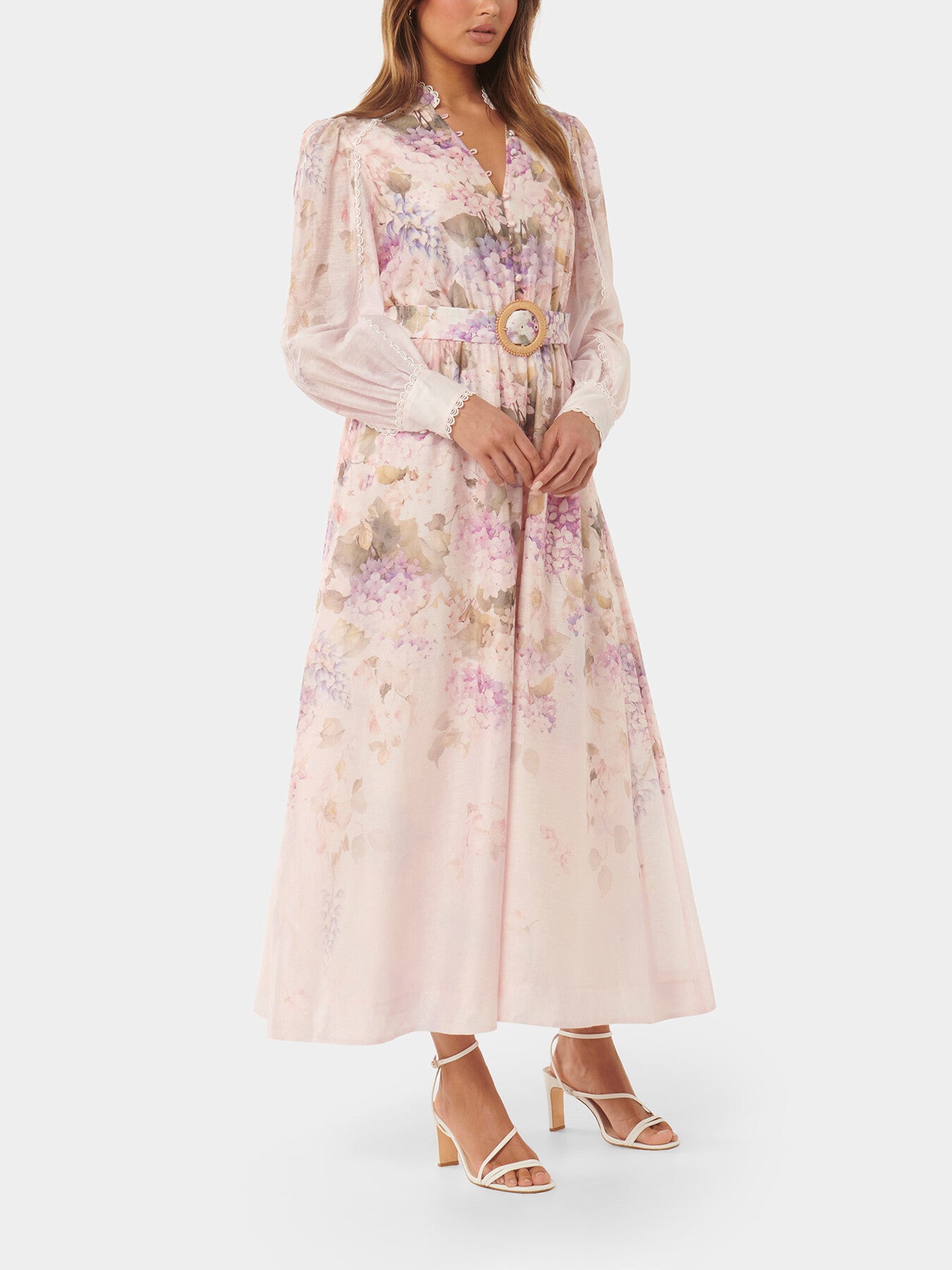 Peyton Trim Detail Midi Dress