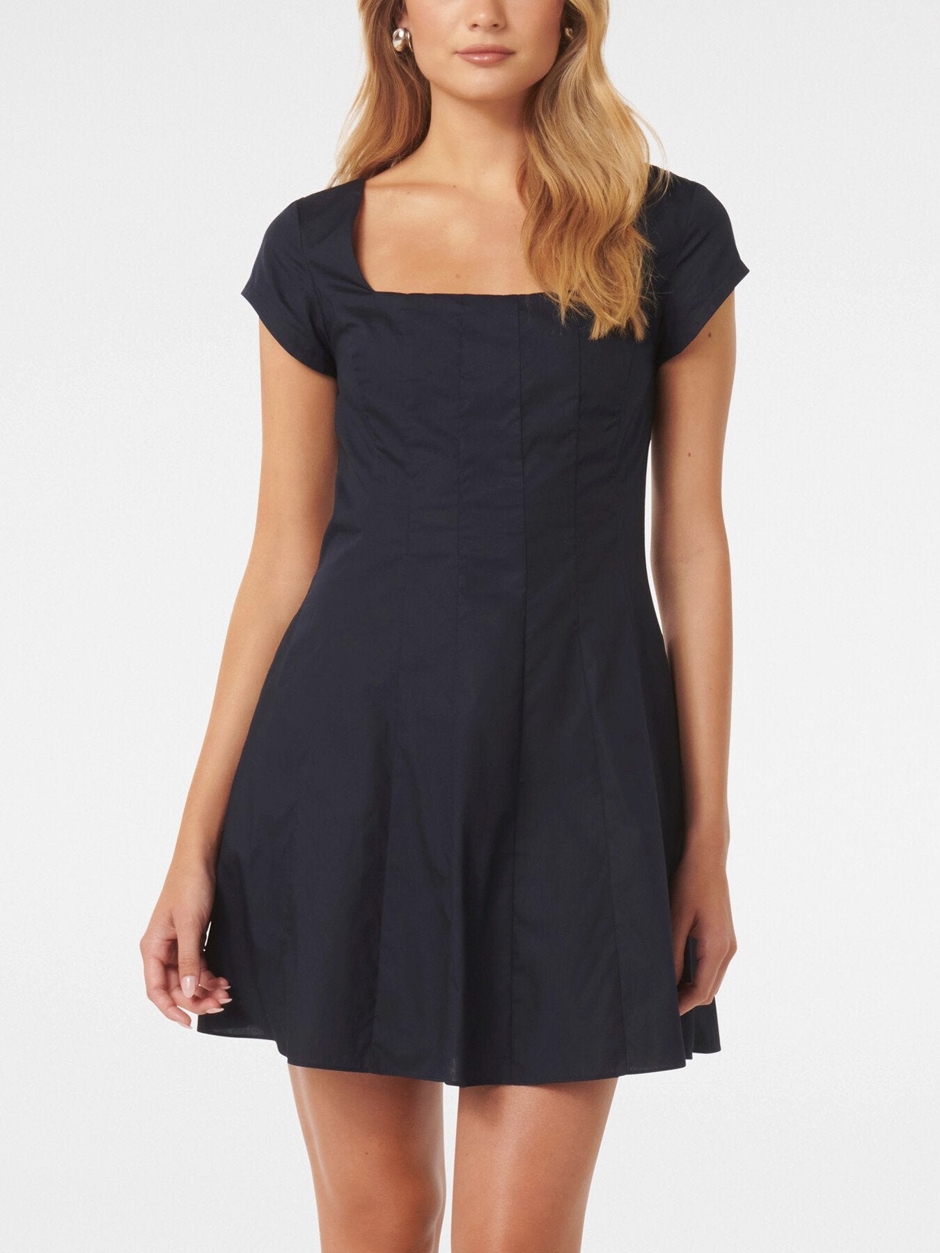 Regina Cap Sleeves Mini Dress