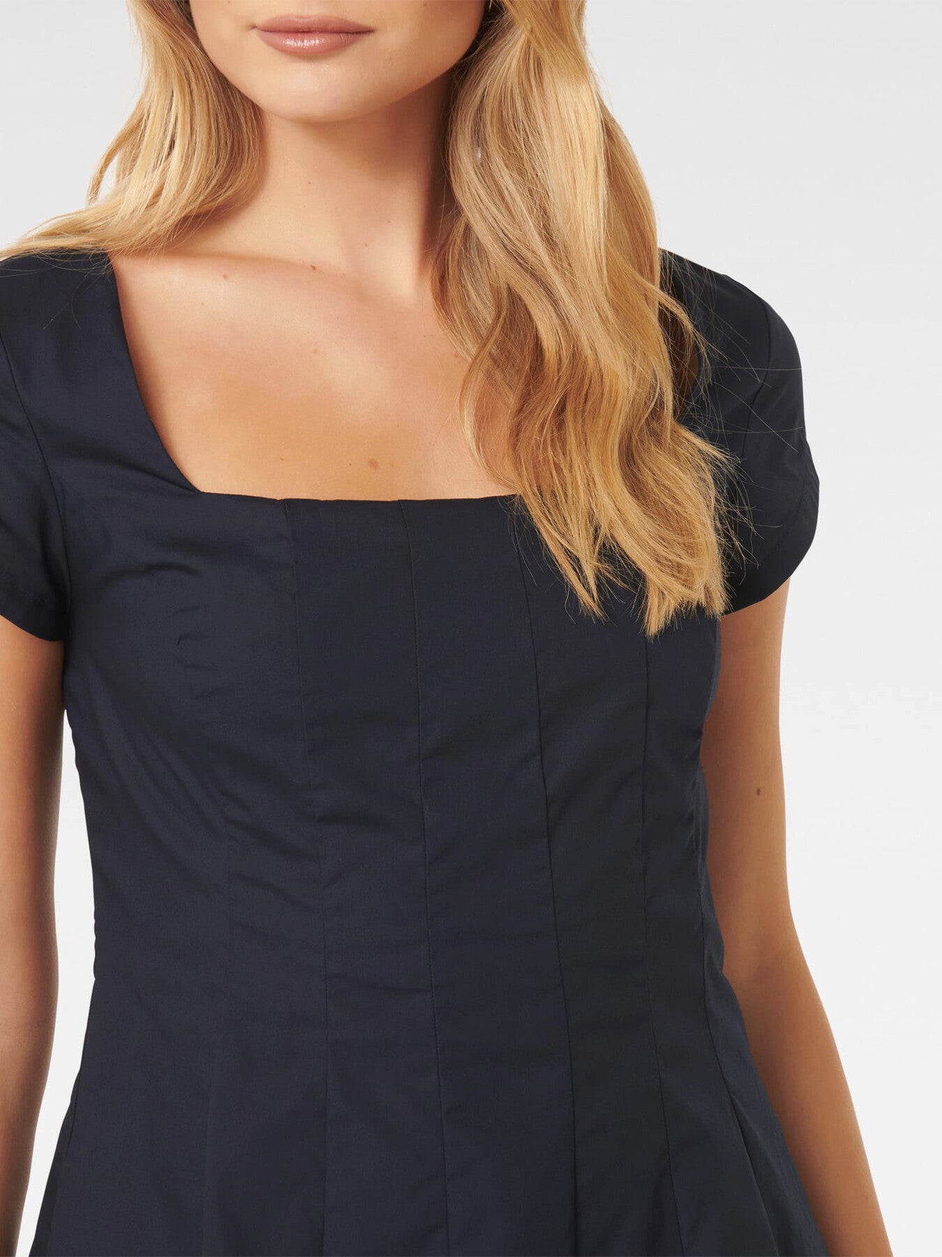 Regina Cap Sleeves Mini Dress