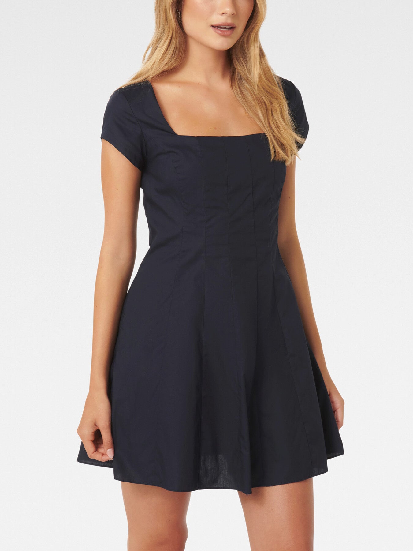 Regina Cap Sleeves Mini Dress