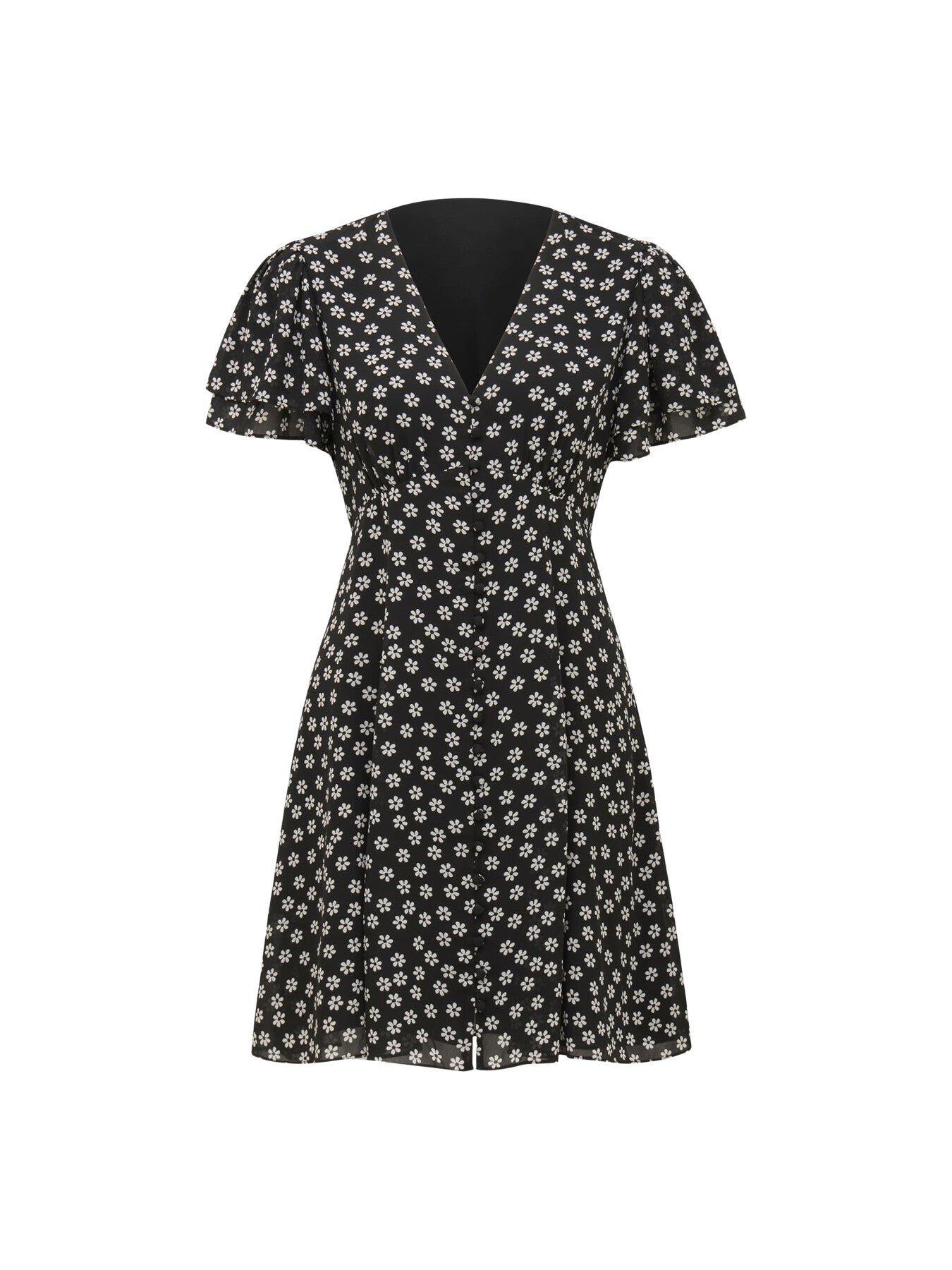 Pria Button Through Mini Dress
