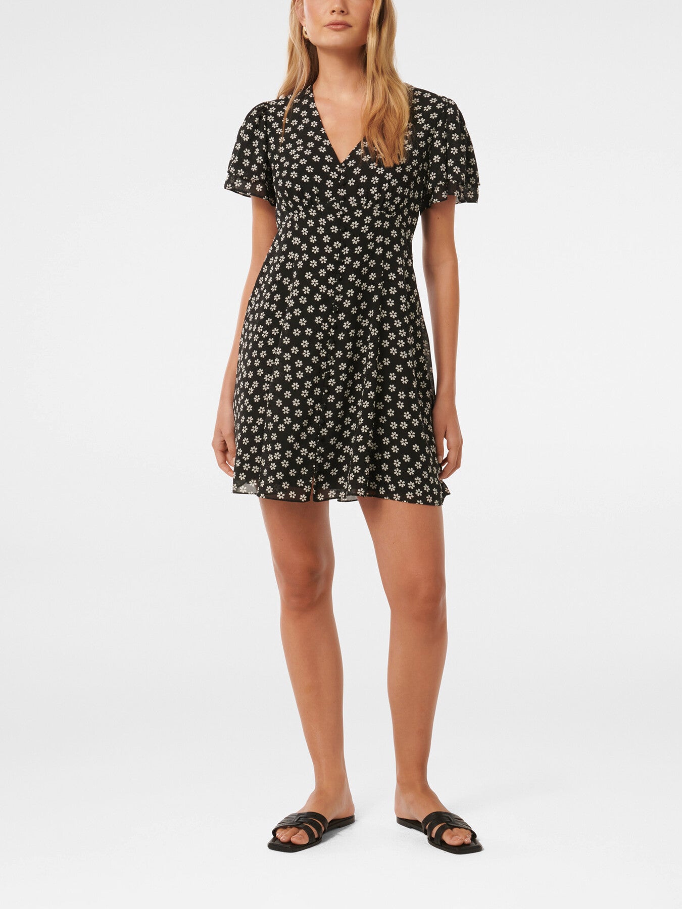 Pria Button Through Mini Dress