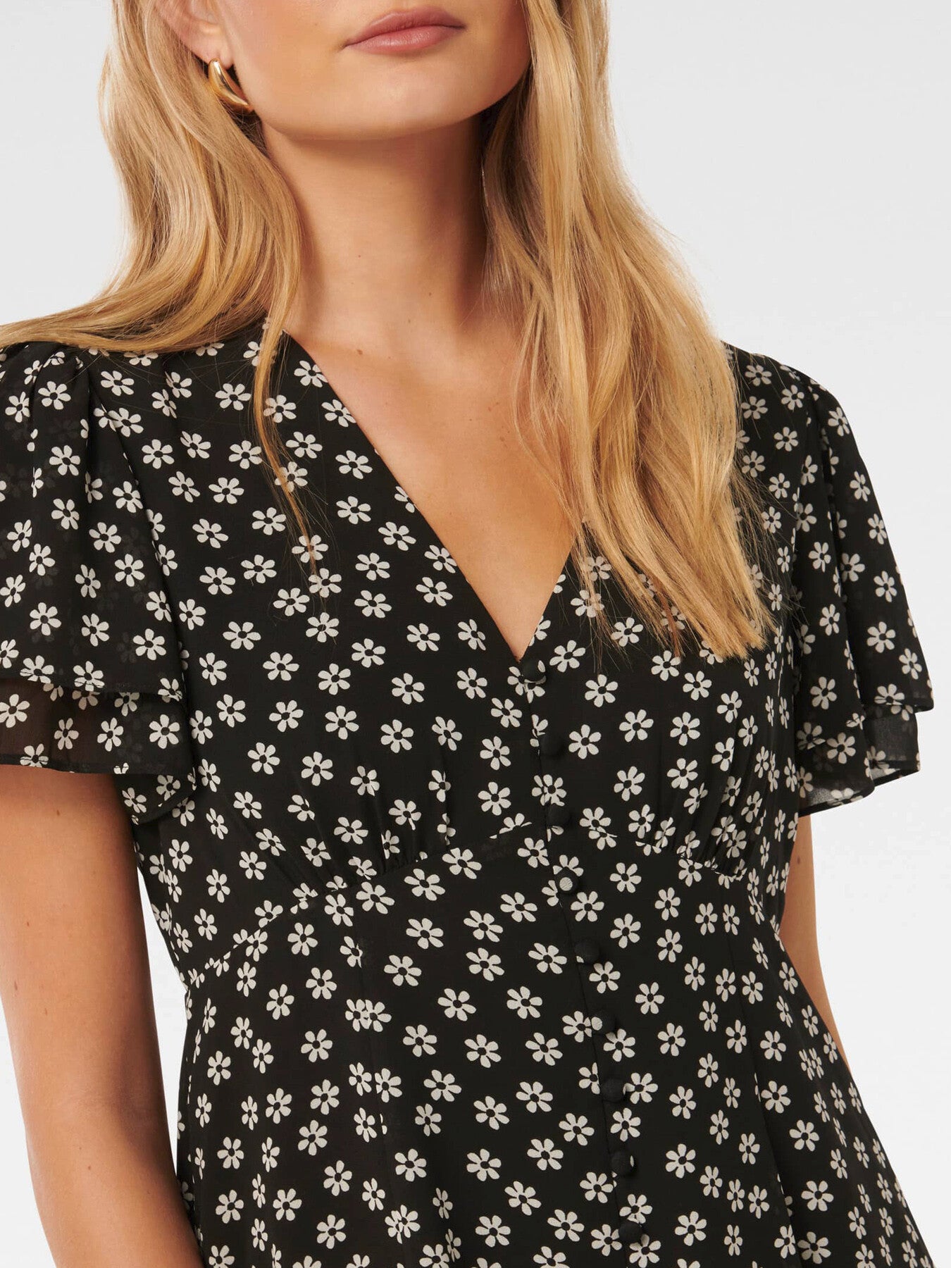 Pria Button Through Mini Dress
