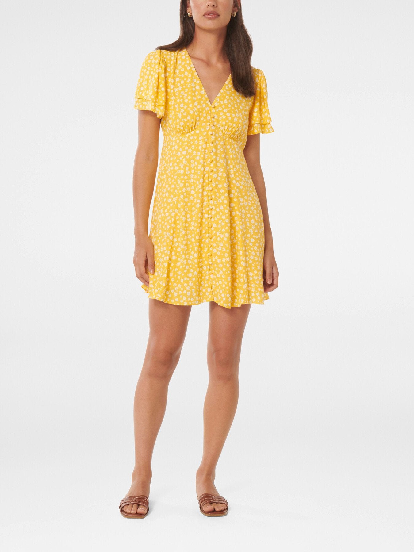 Pria Button Through Mini Dress