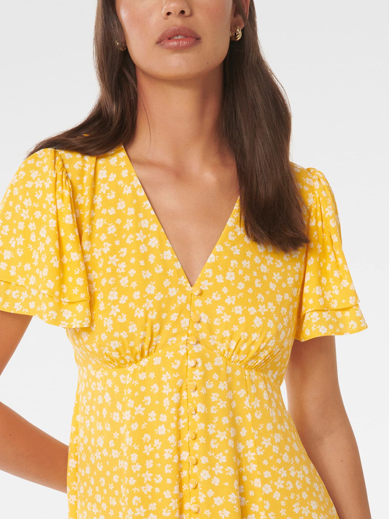 Pria Button Through Mini Dress