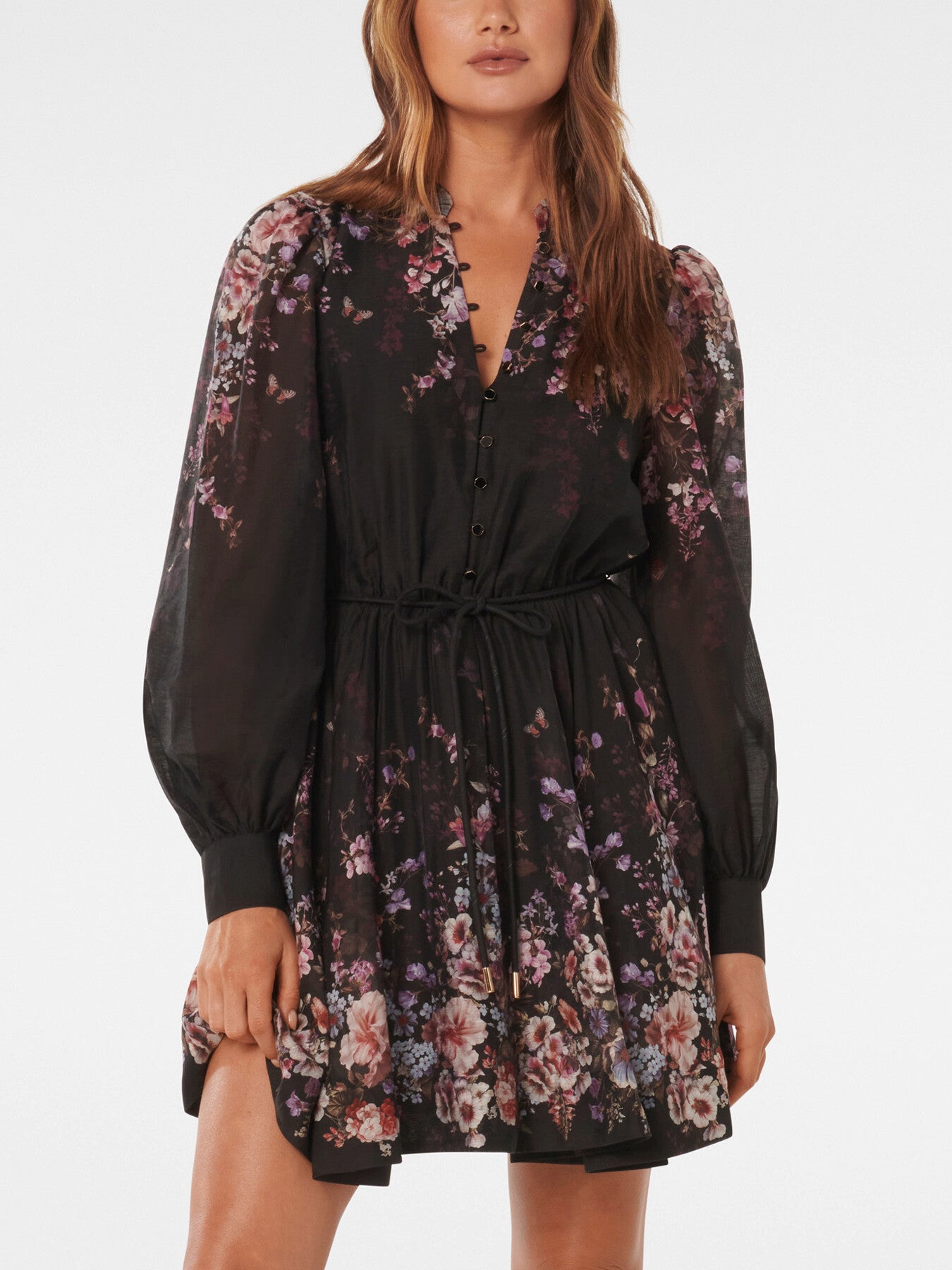 Anastasia Printed Skater Mini Dress