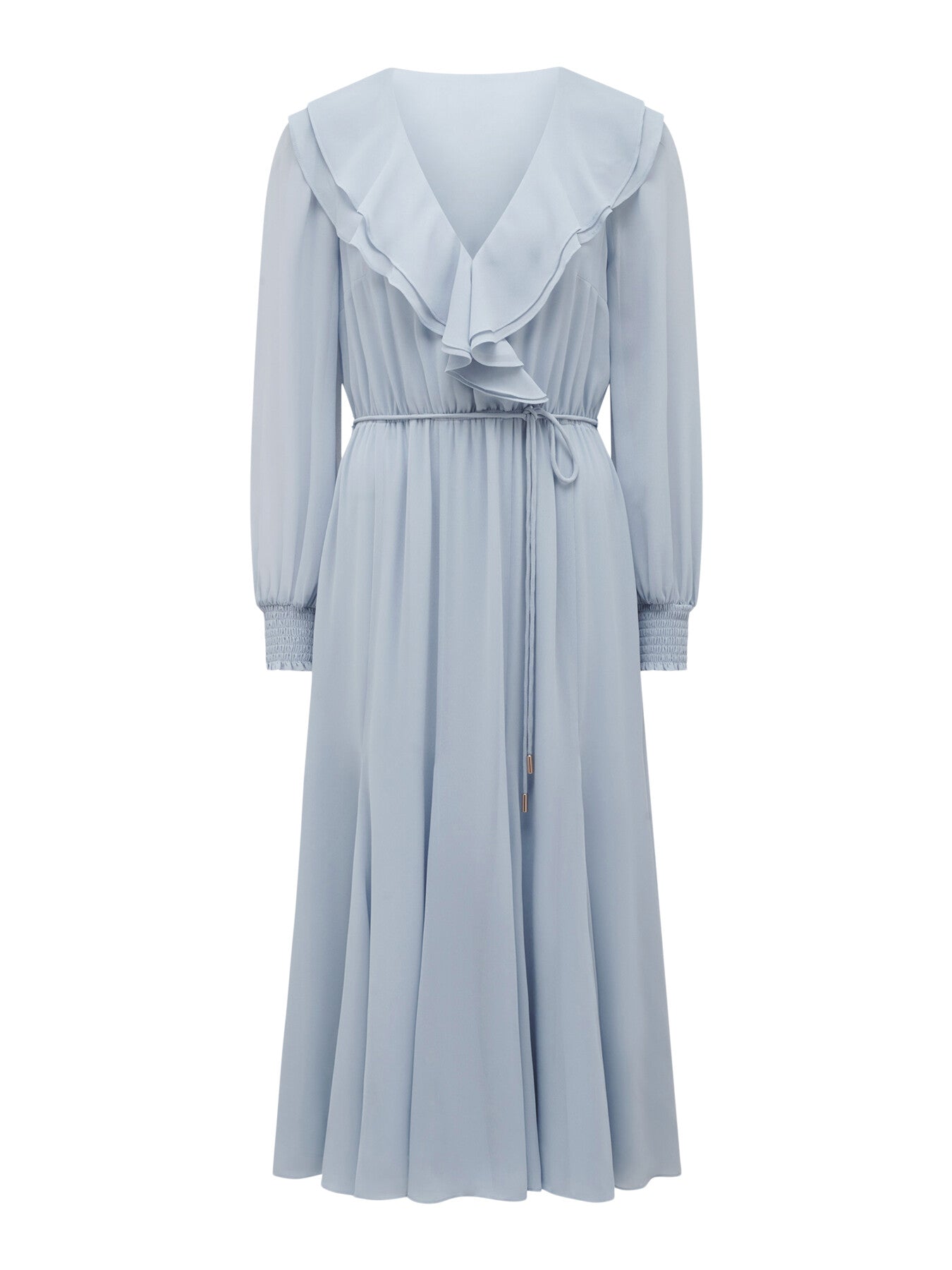 Orla Ruffle Godet Midi Dress