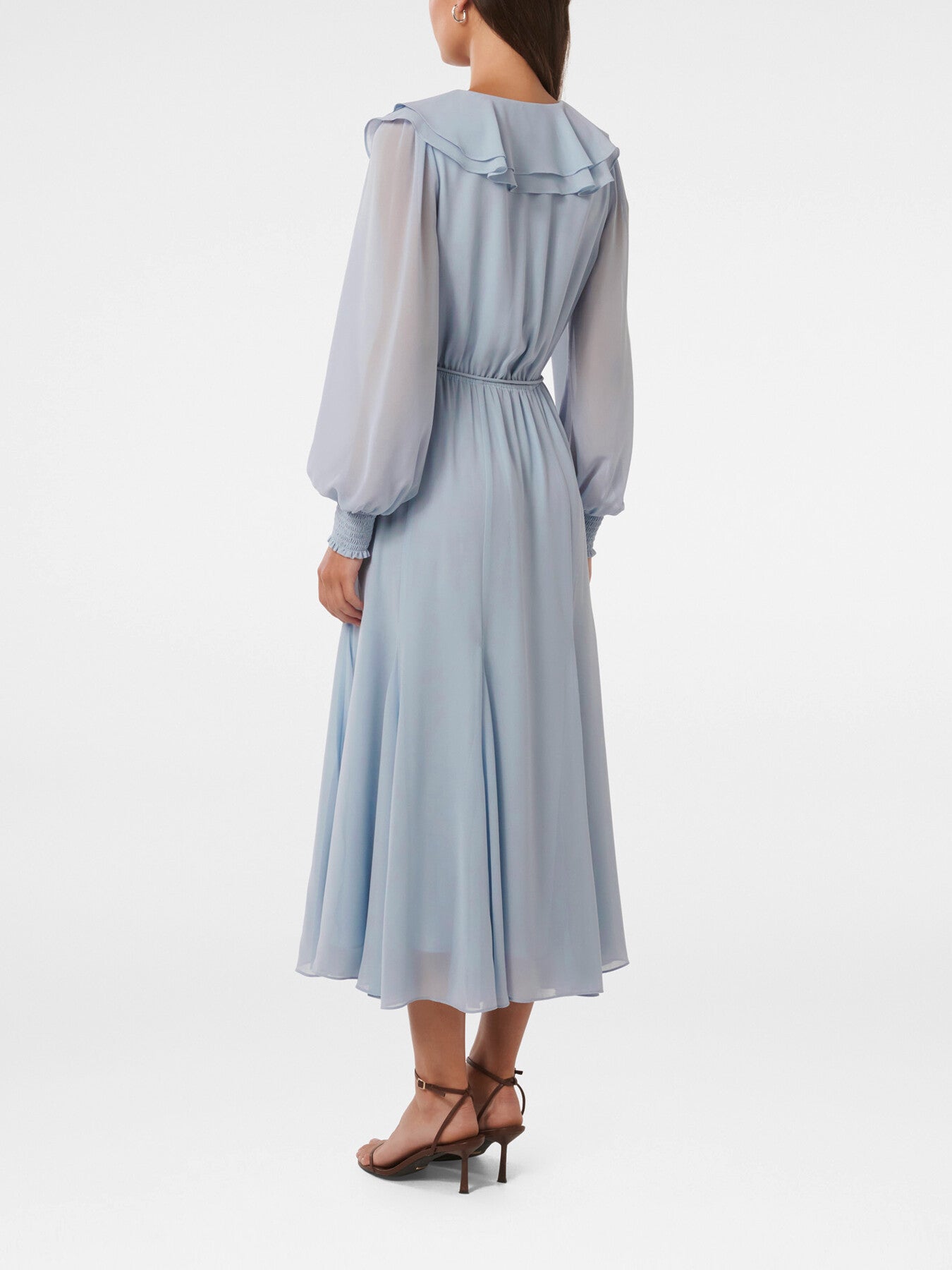 Orla Ruffle Godet Midi Dress