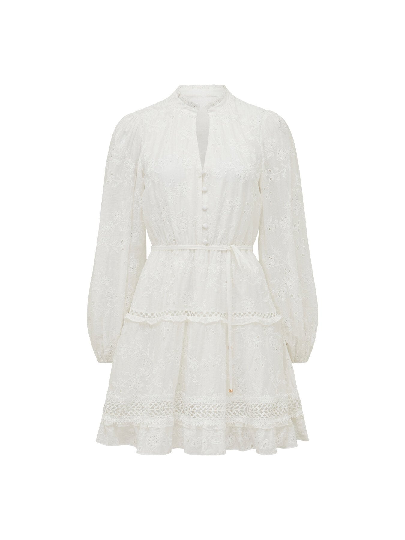 Ivana Trim Detail Mini Dress
