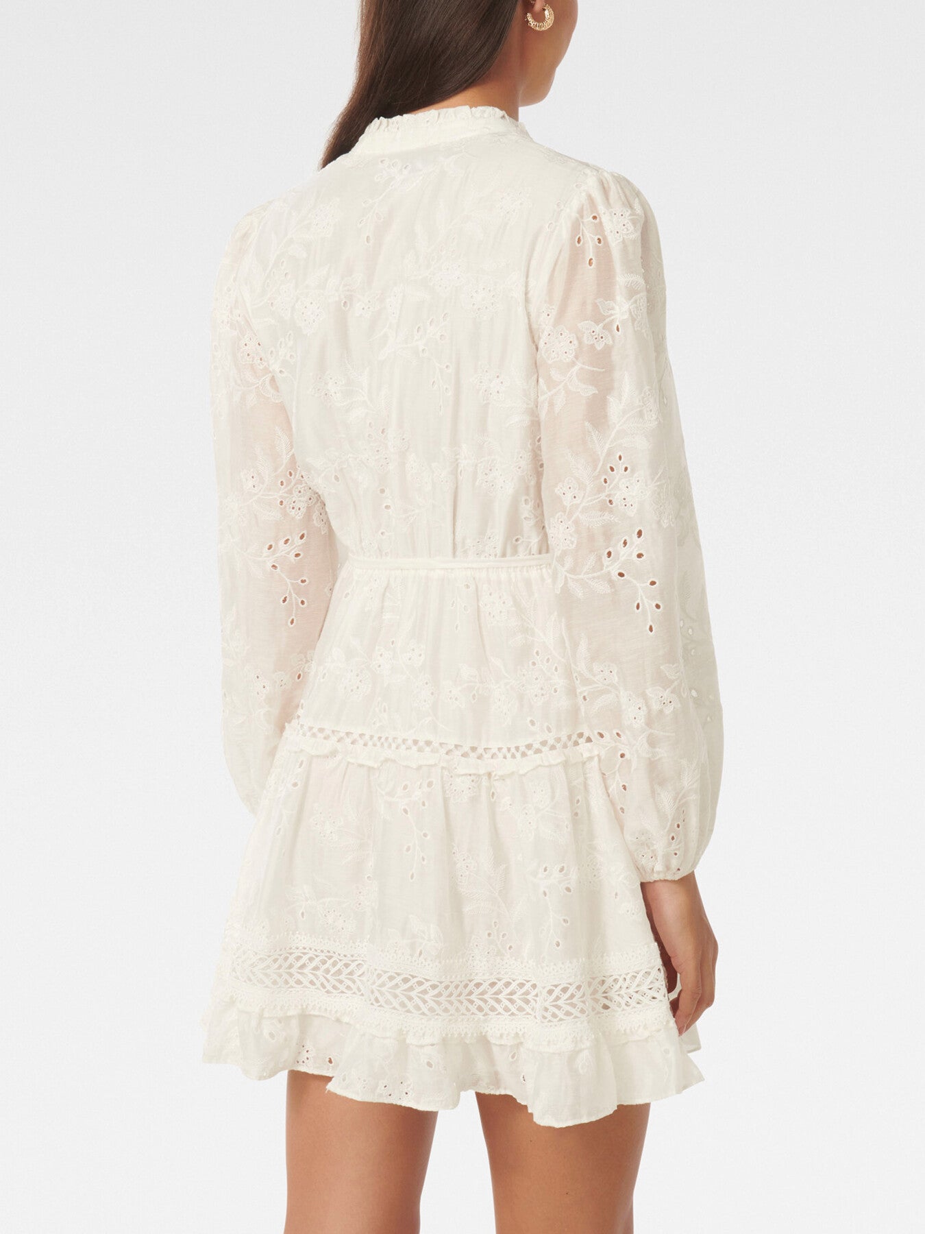 Ivana Trim Detail Mini Dress
