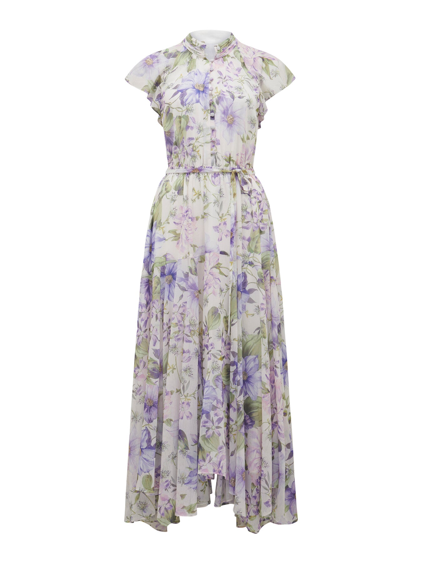 Freya Flutter Sleeves Midi Dress