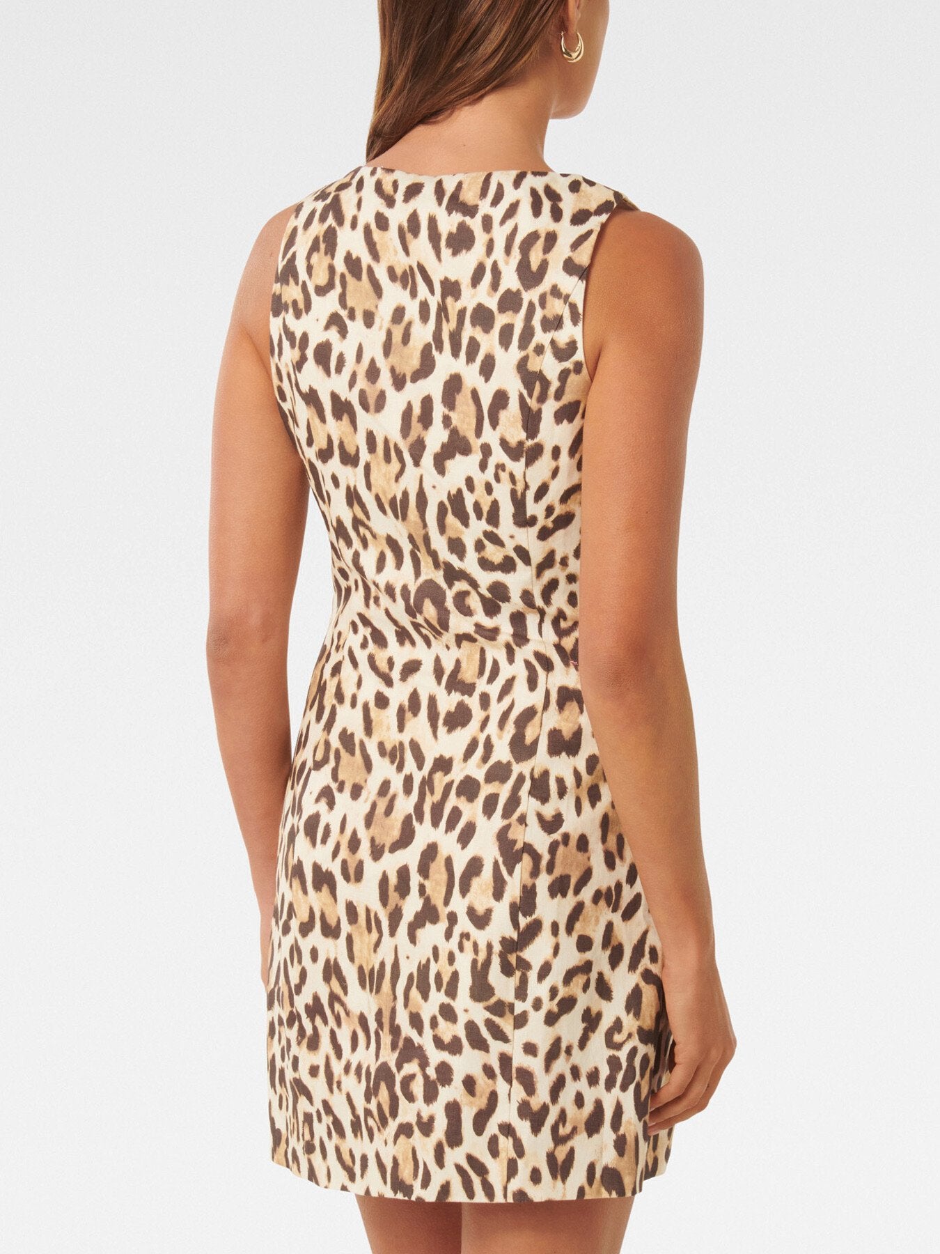 Caprice Scoop Neck Mini Dress