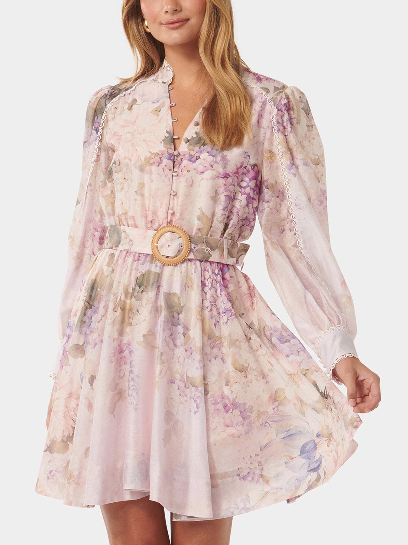 Vienna Trim Detail Skater Dress