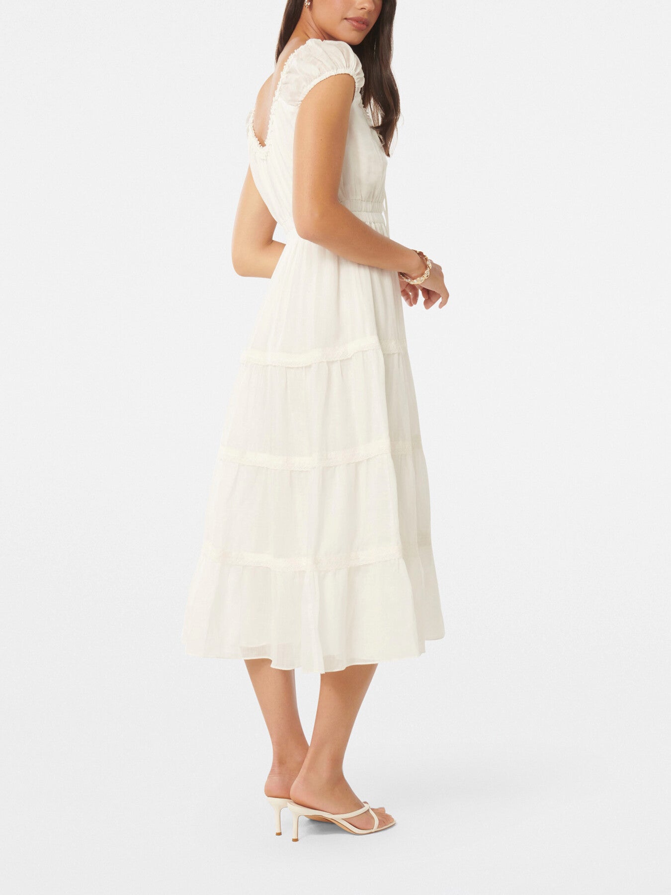 Tuscany Trim Detail Midi Dress