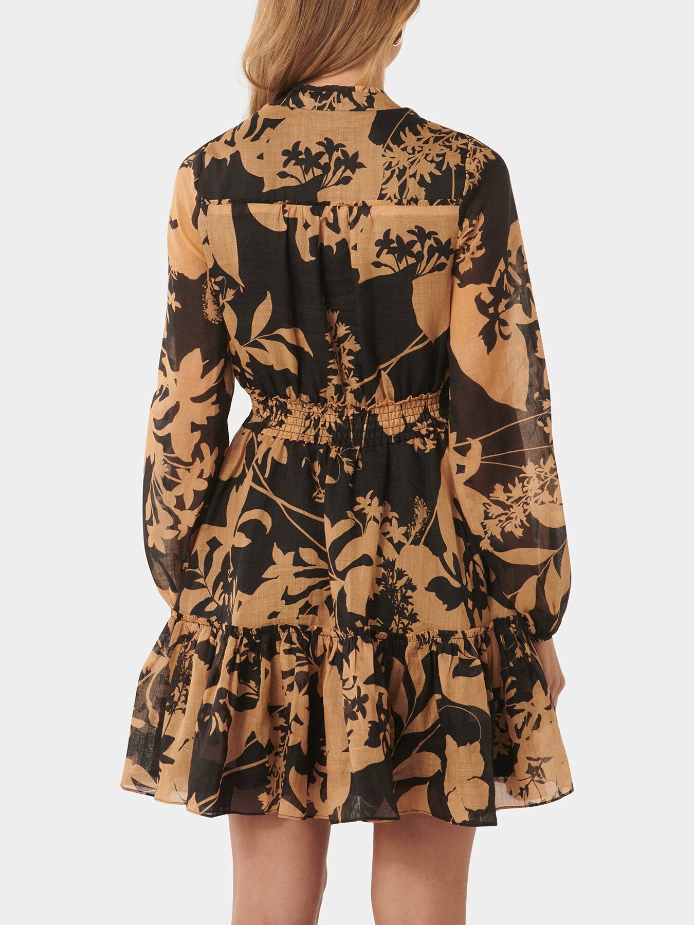 Aubrey Shirred Waist Mini Dress
