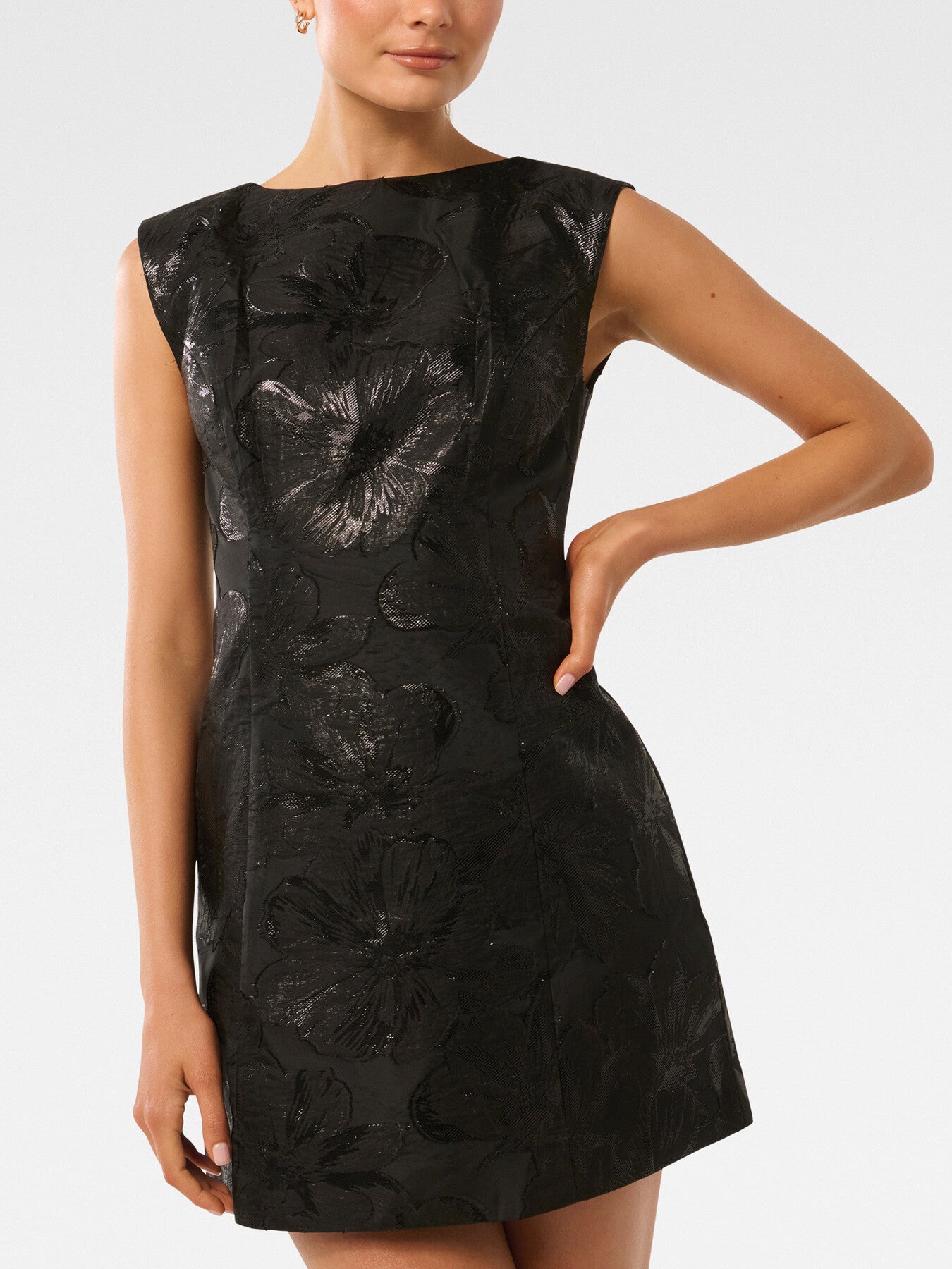 Evan Jacquard Mini Dress