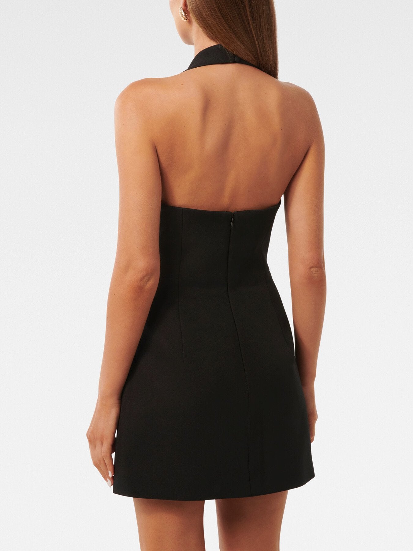 Ricki Halter Hook and Eye Mini Dress