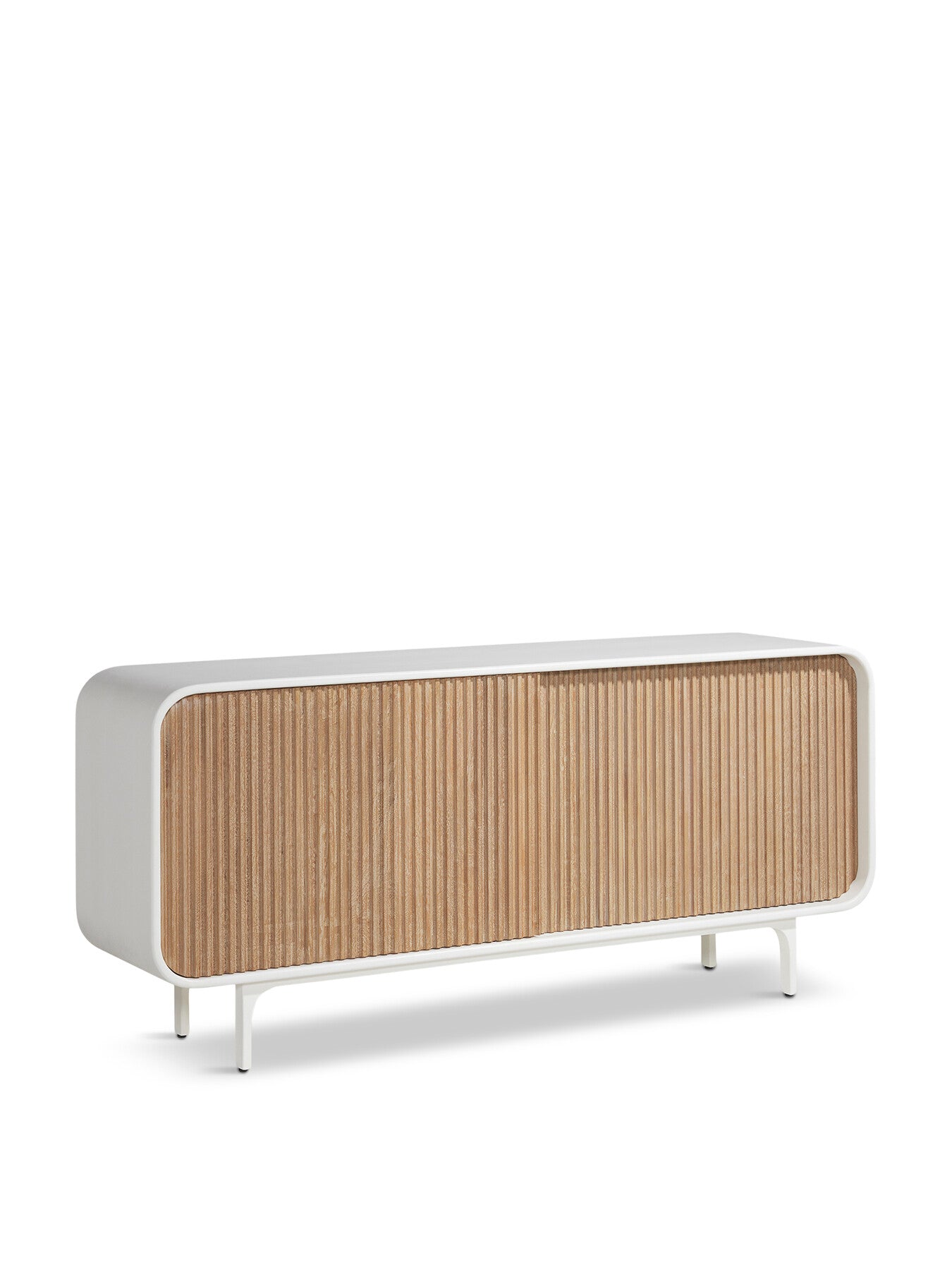 Femi 2 Door Sideboard With Slatted Sustainable Wood