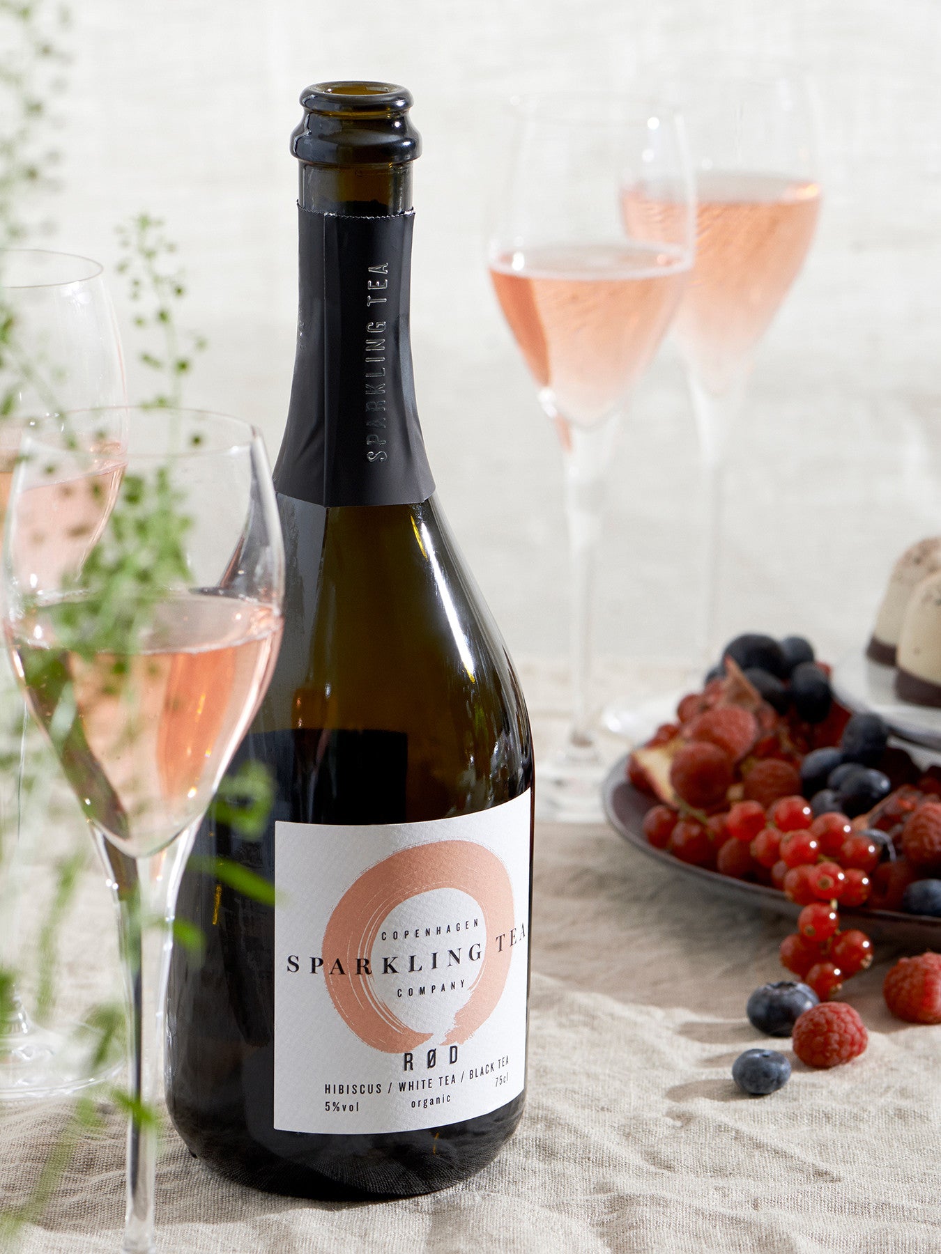 Organic Sparkling Tea Pink 75cl