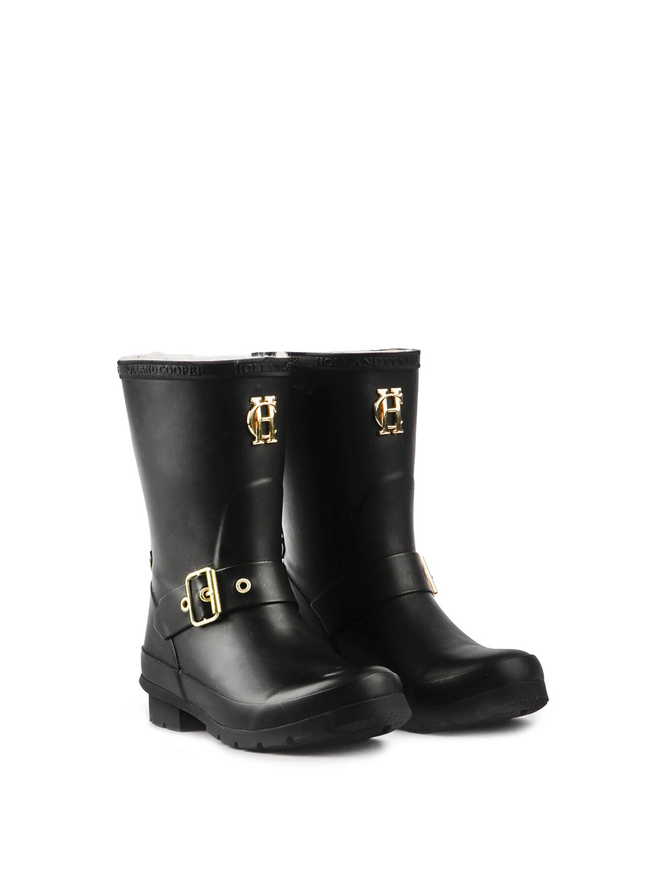 HOLLAND COOPER Sherpa Lined Chelsea Wellington Boots