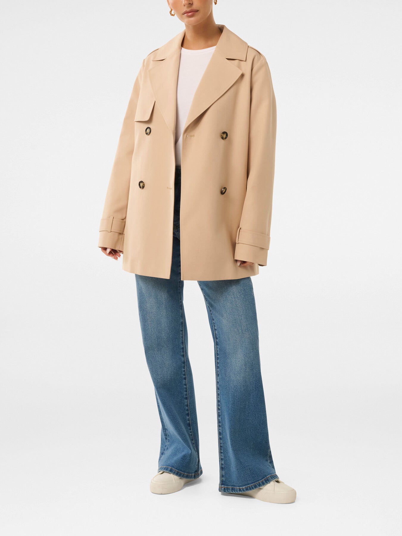 Rhea Petite Water Resistant Trench Coat