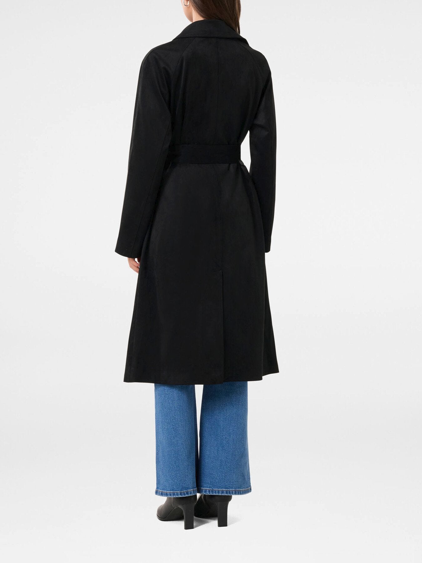Cass Vegan Suede Trench Coat