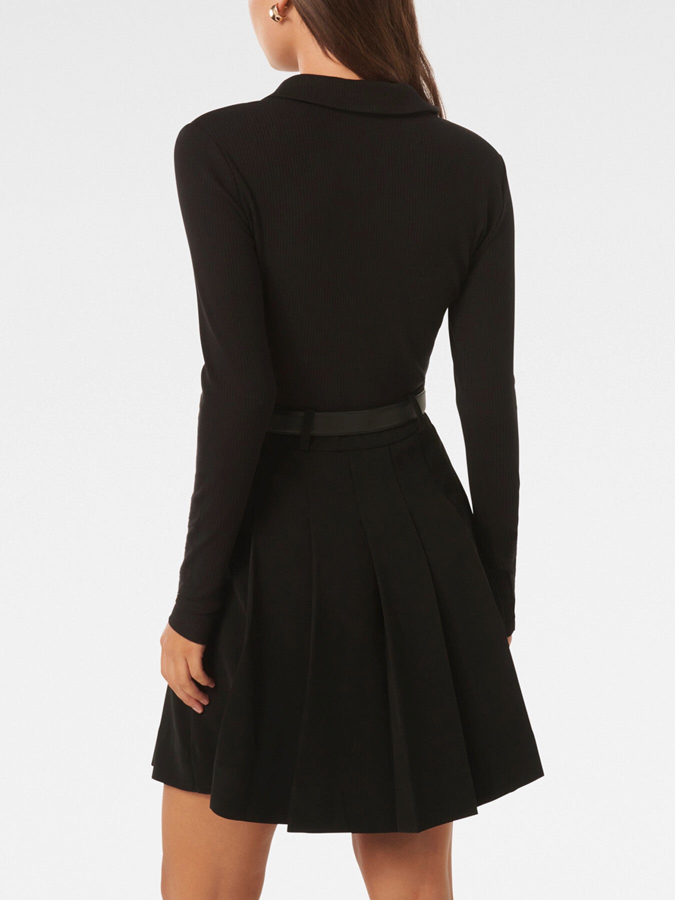 Eliana Pleated Skirt Mini Dress