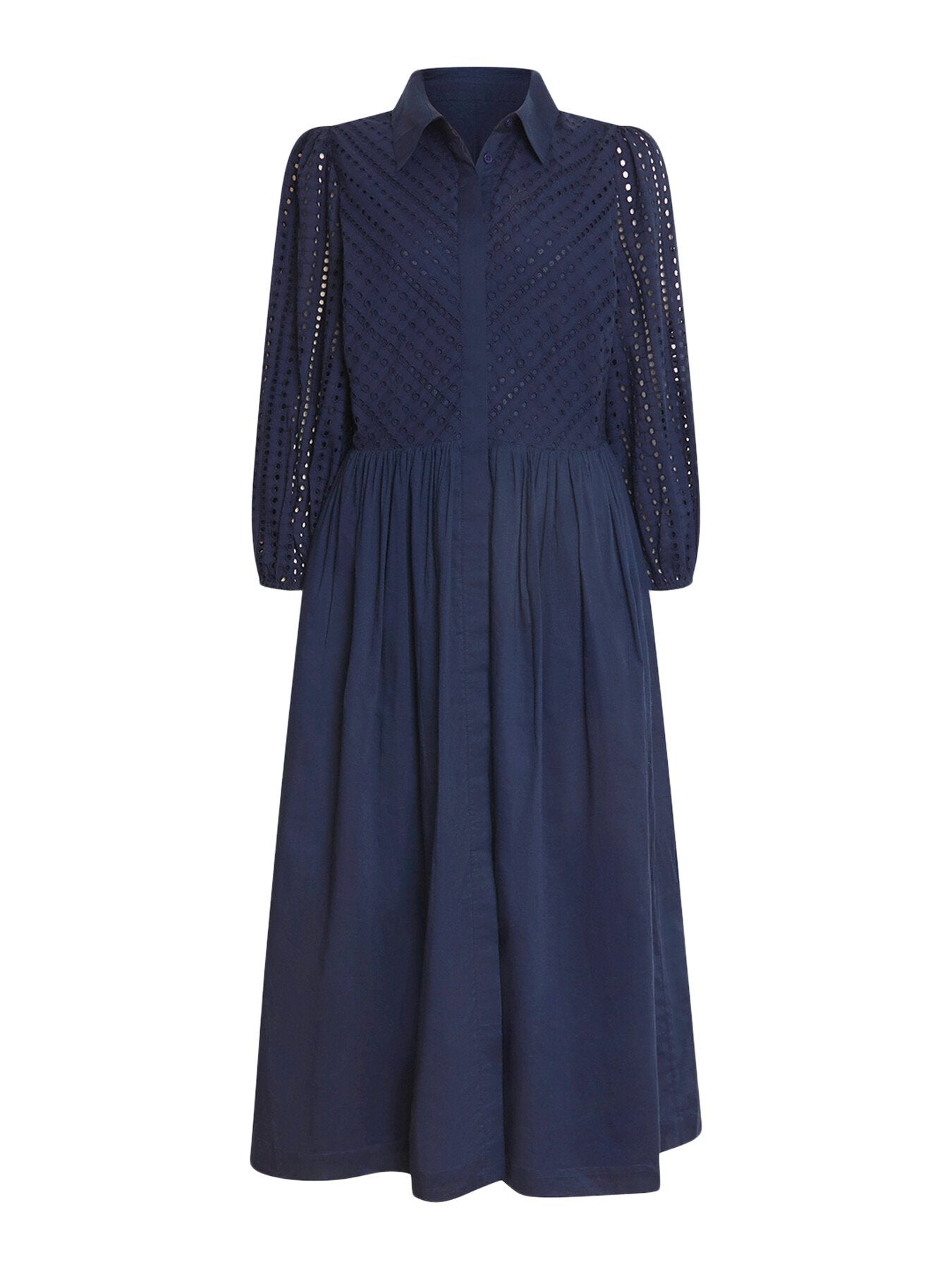 Broderie Anglaise Midi Dress