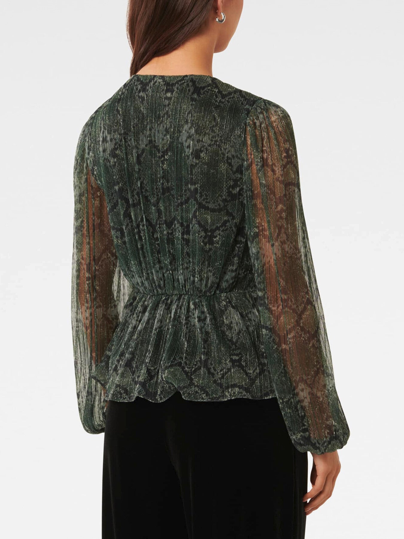 Cassidy Printed Plisse Top