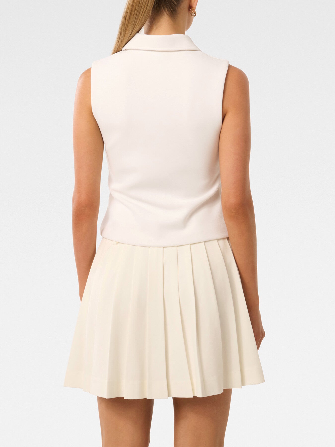 Vienna Zip Detail Collar Top