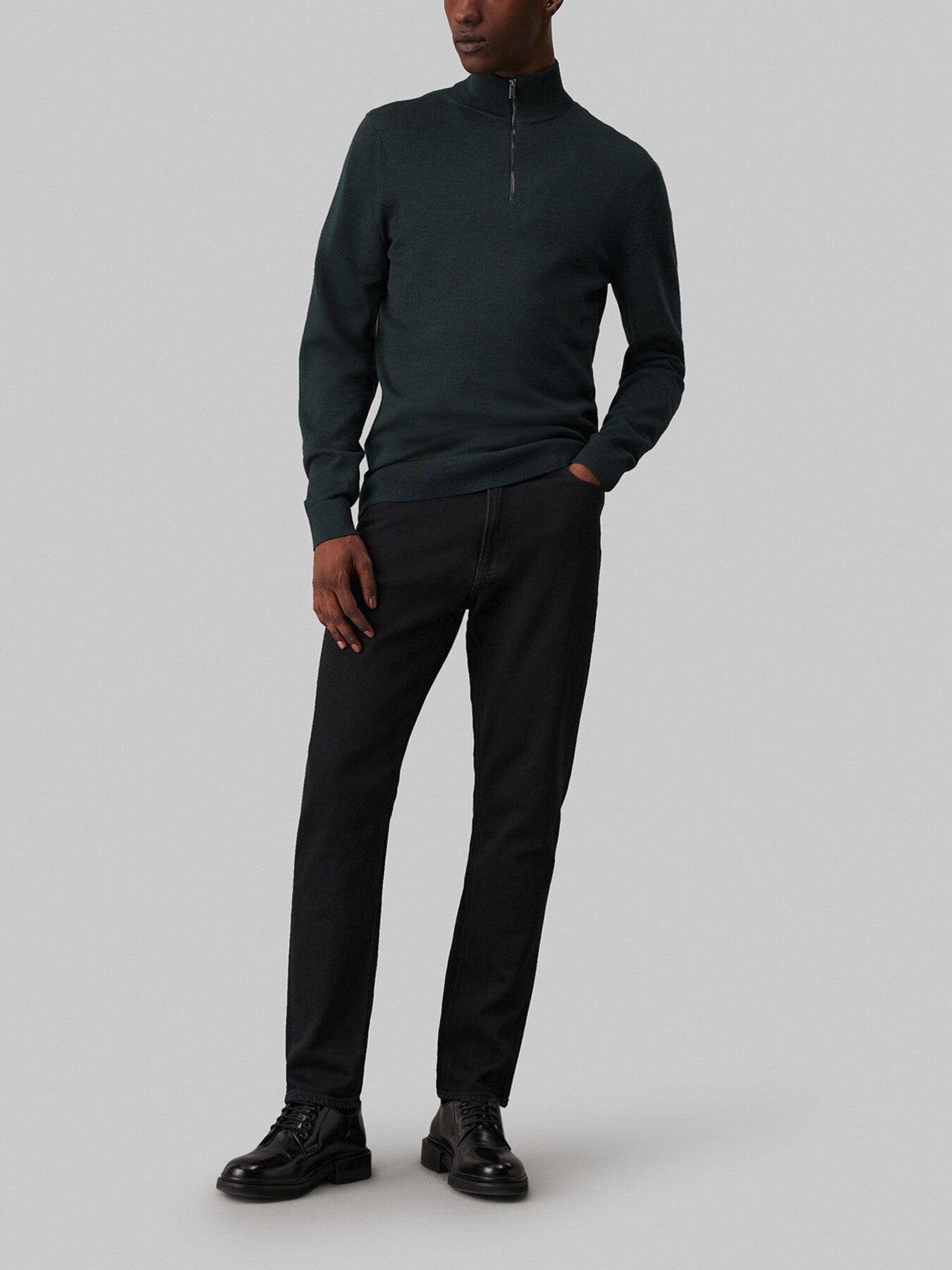 Merino Zip Neck Jumper
