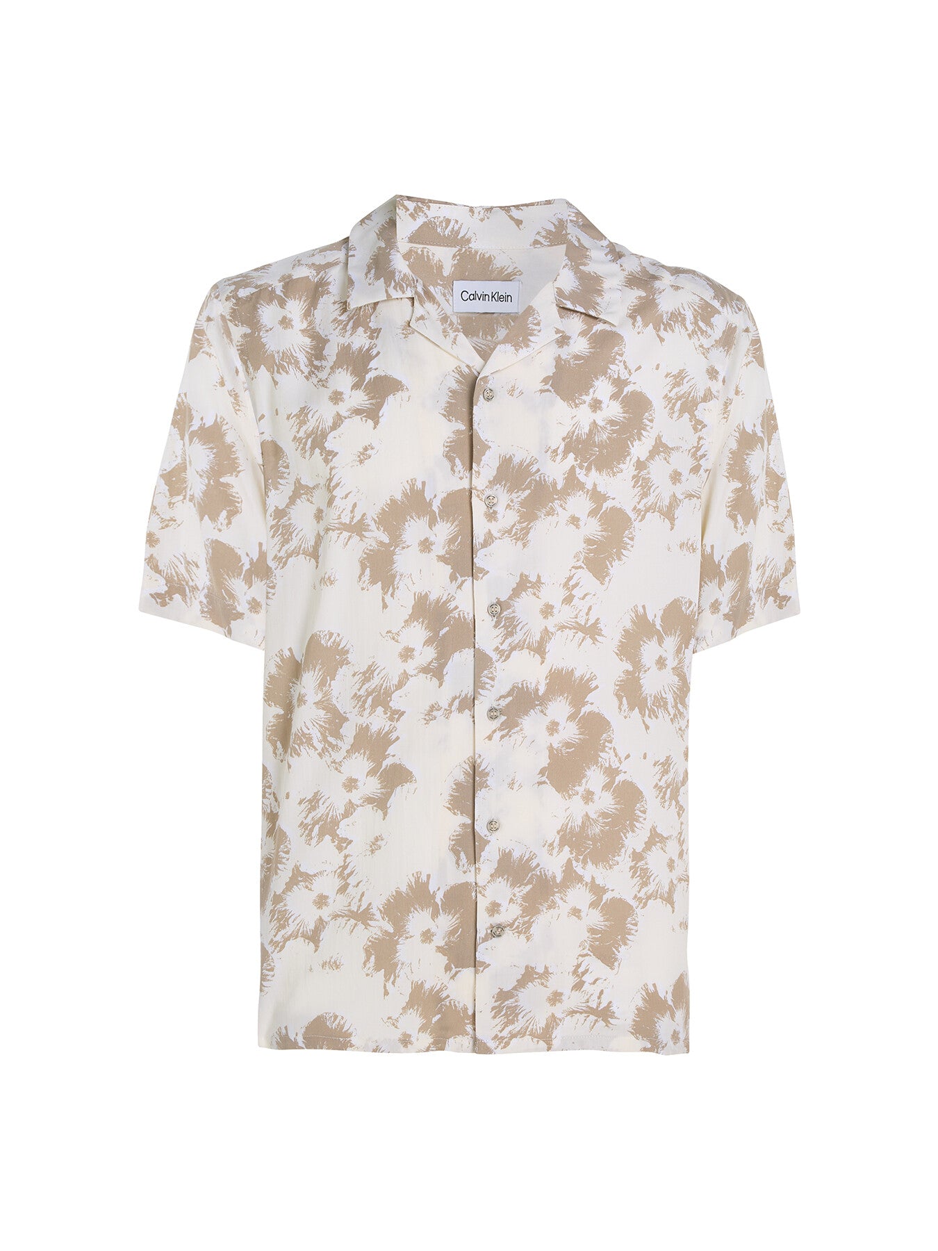 Floral Print Cuban Collar Shirt