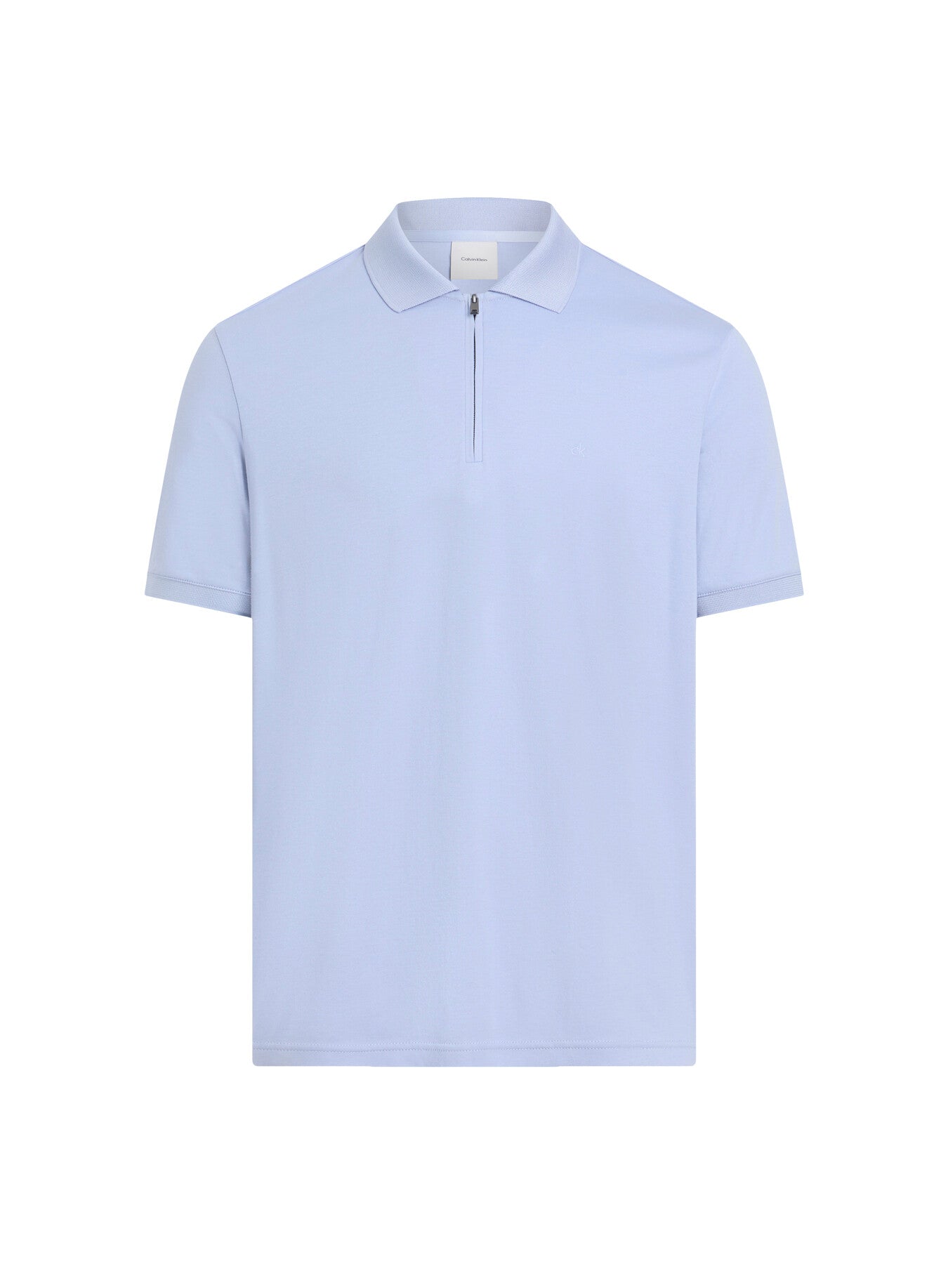 Zip Neck Short Sleeve Polo Shirt