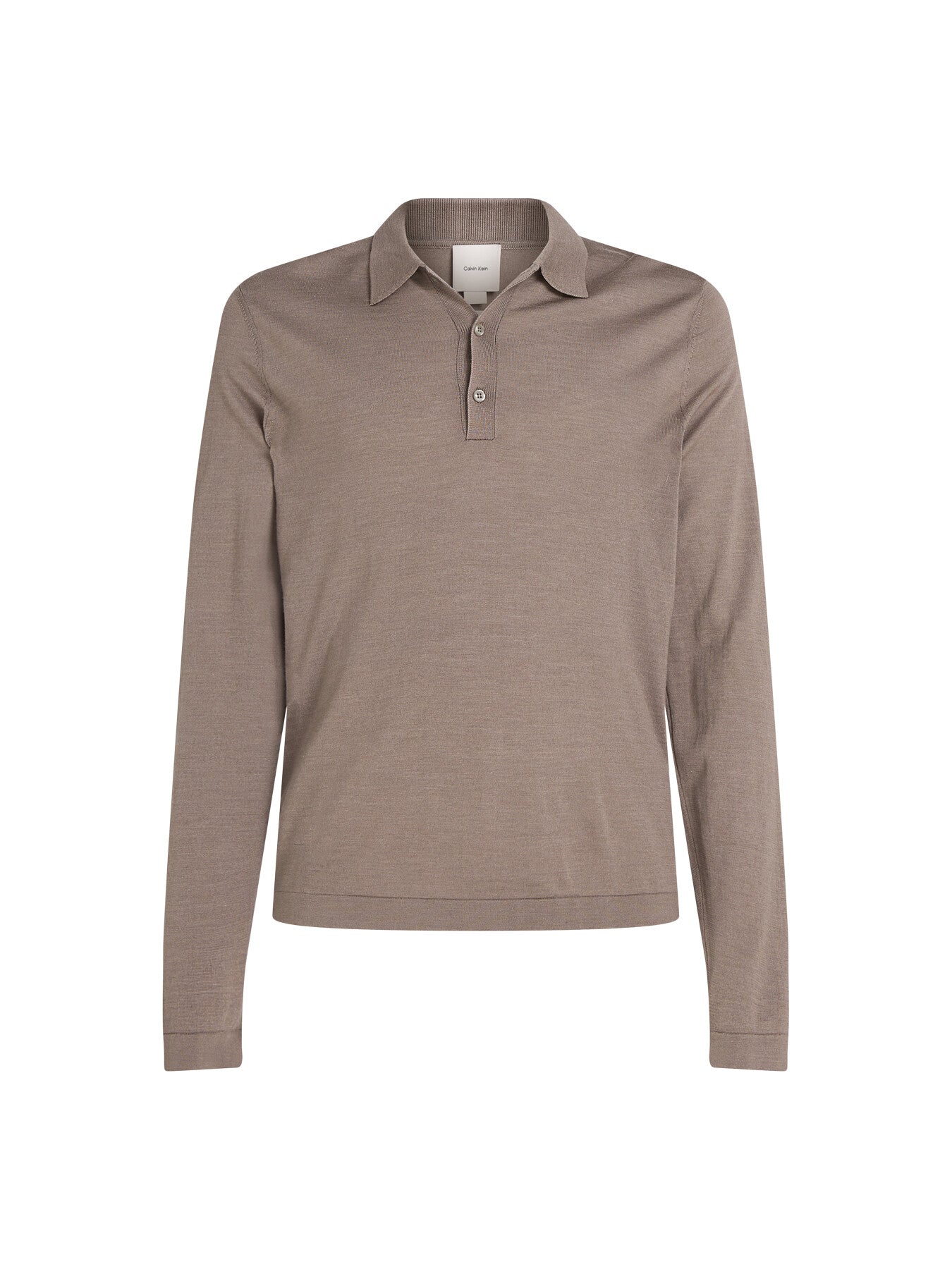 Italian Merino Silk Long Sleeve Polo