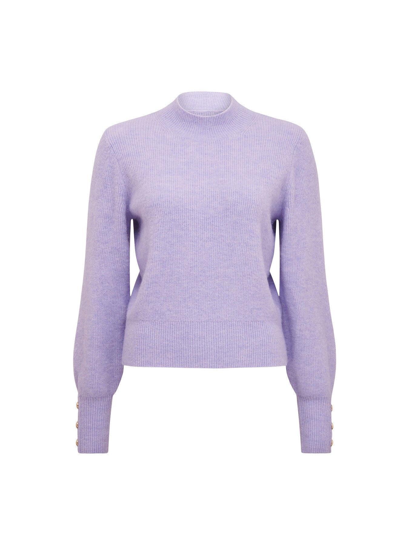 Fearne Crew Neck Button Cuff Jumper