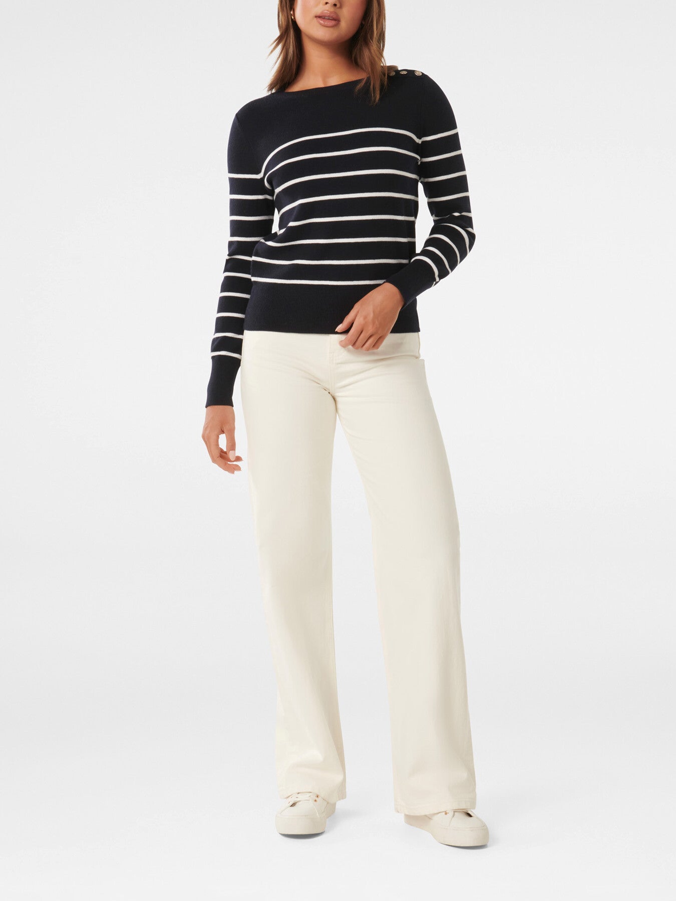 Kim Bretton Striped Knit Jumper