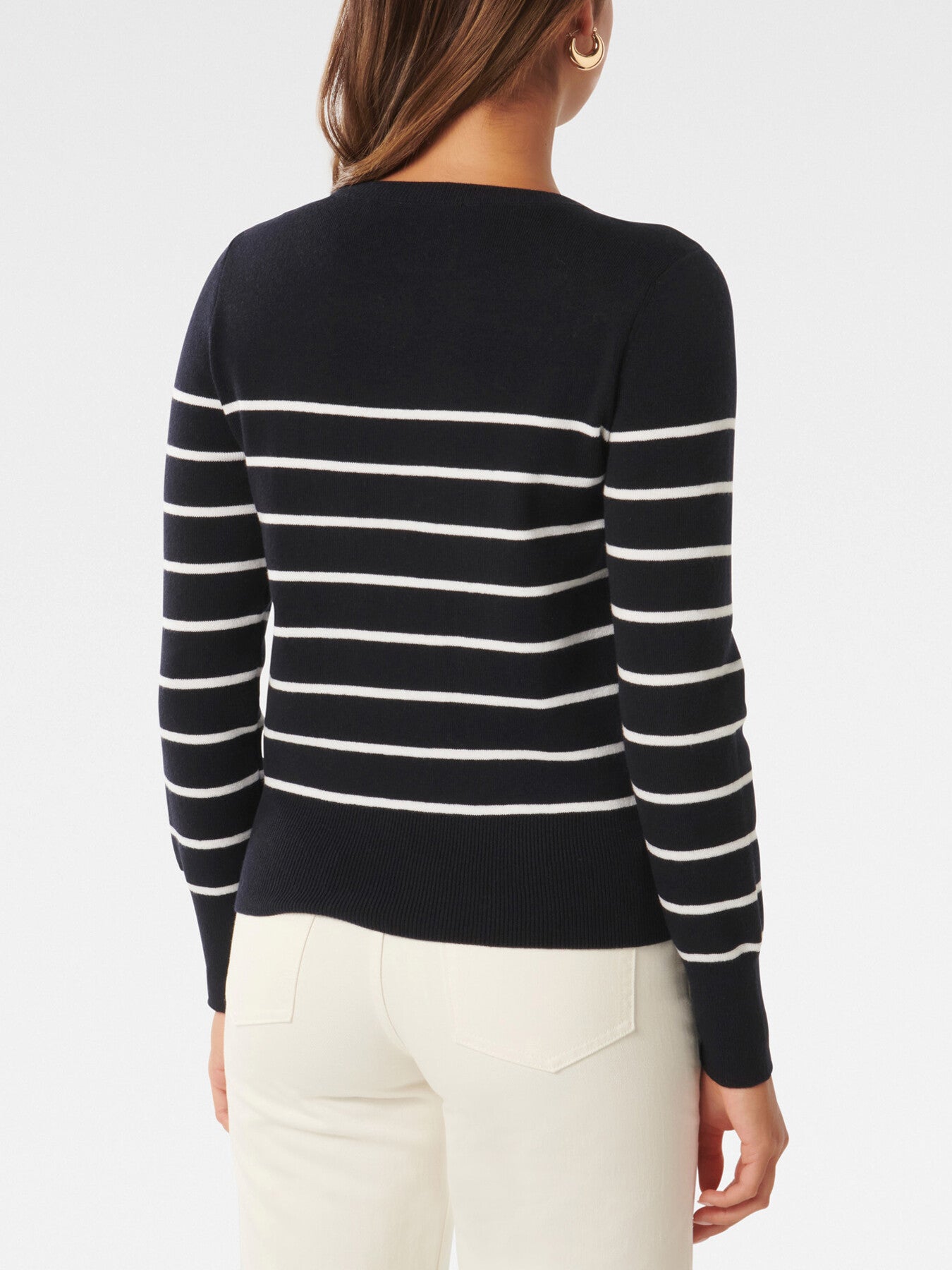 Kim Bretton Striped Knit Jumper