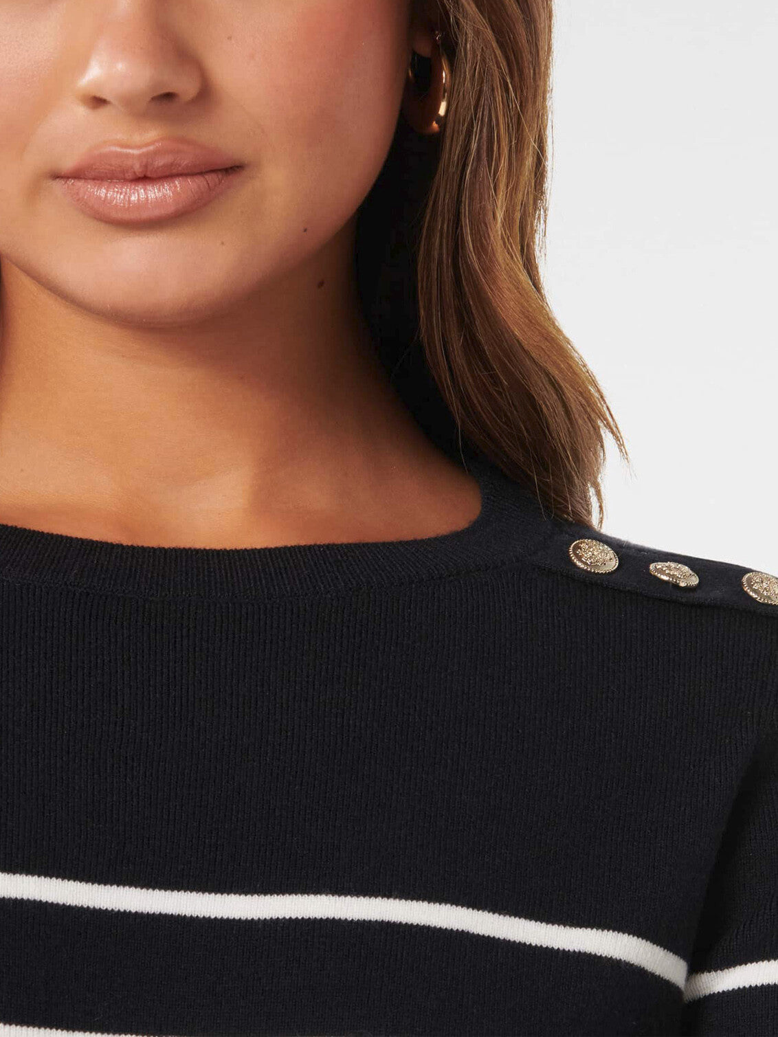 Kim Bretton Striped Knit Jumper