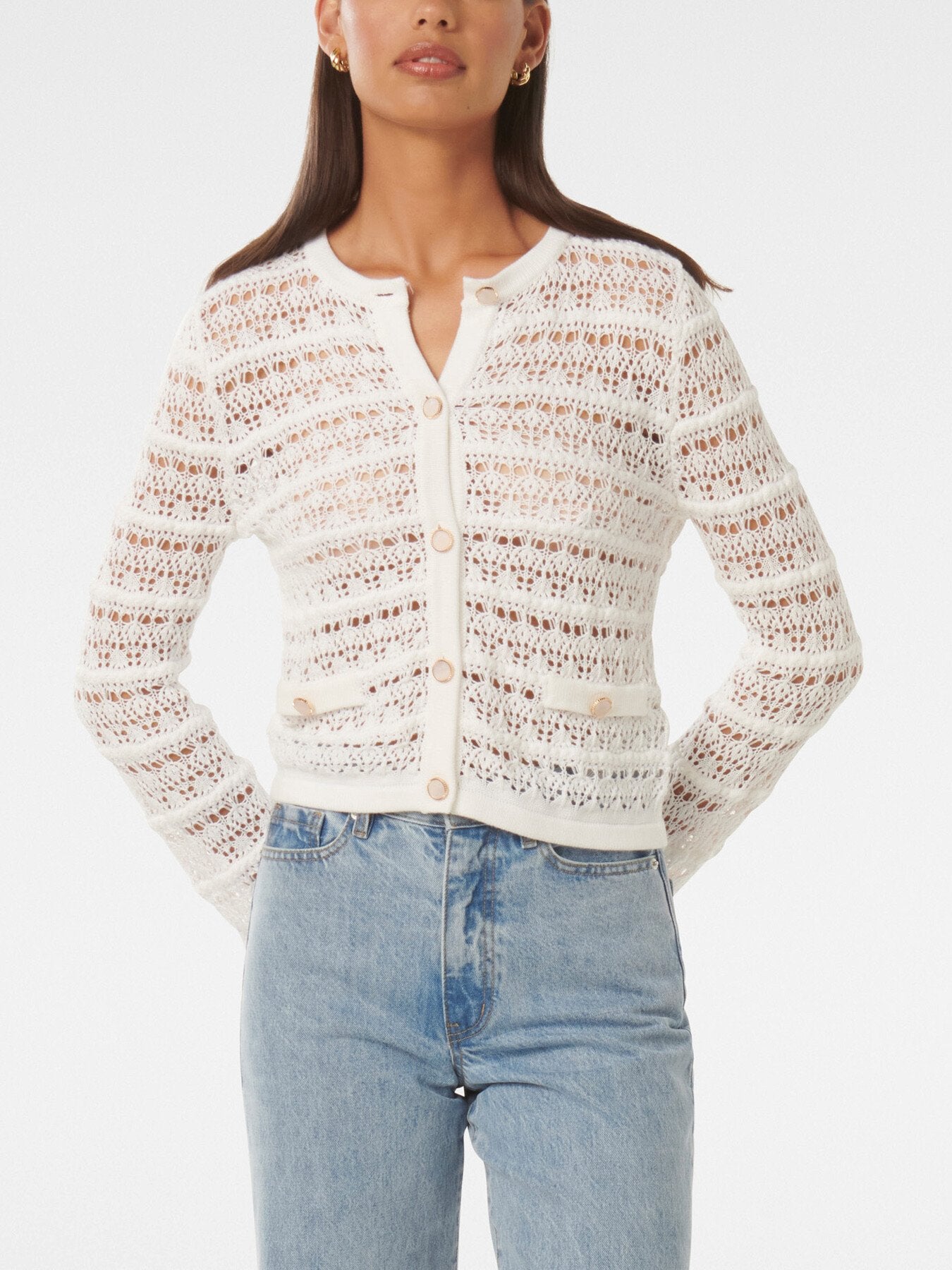 Melanie Open Stitch Cardigan