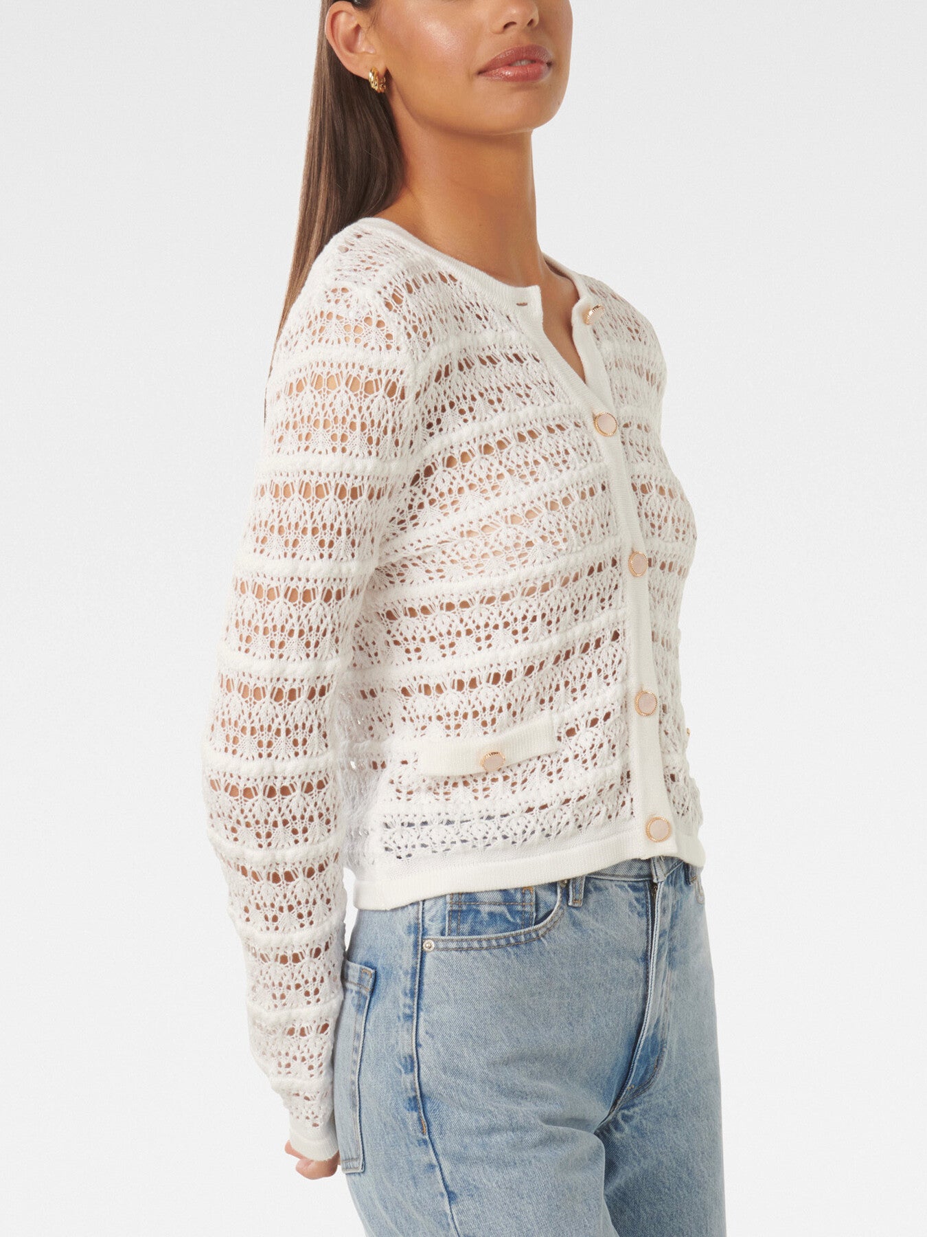 Melanie Open Stitch Cardigan
