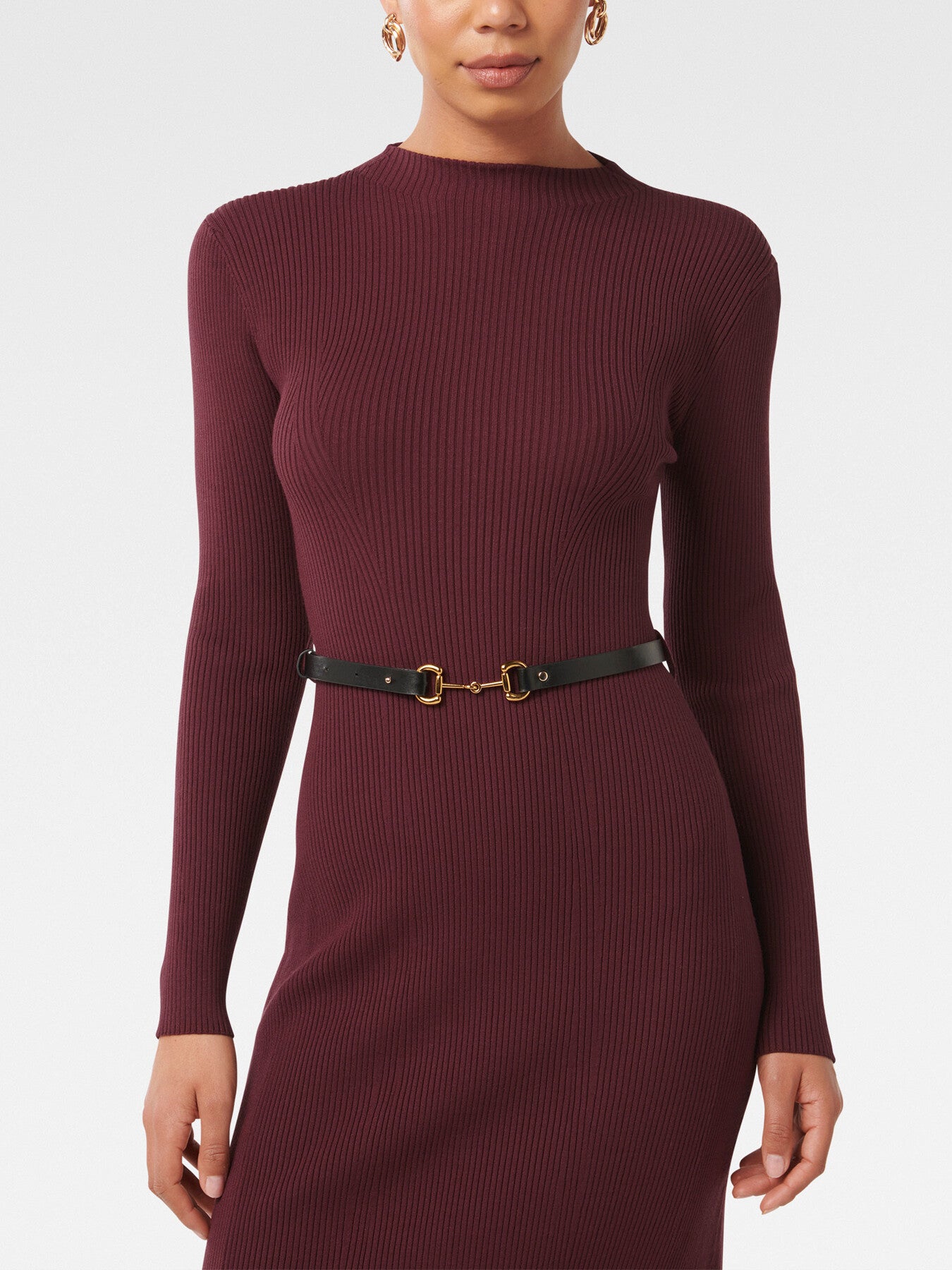 Leena Snaffle Belted Midi Dress