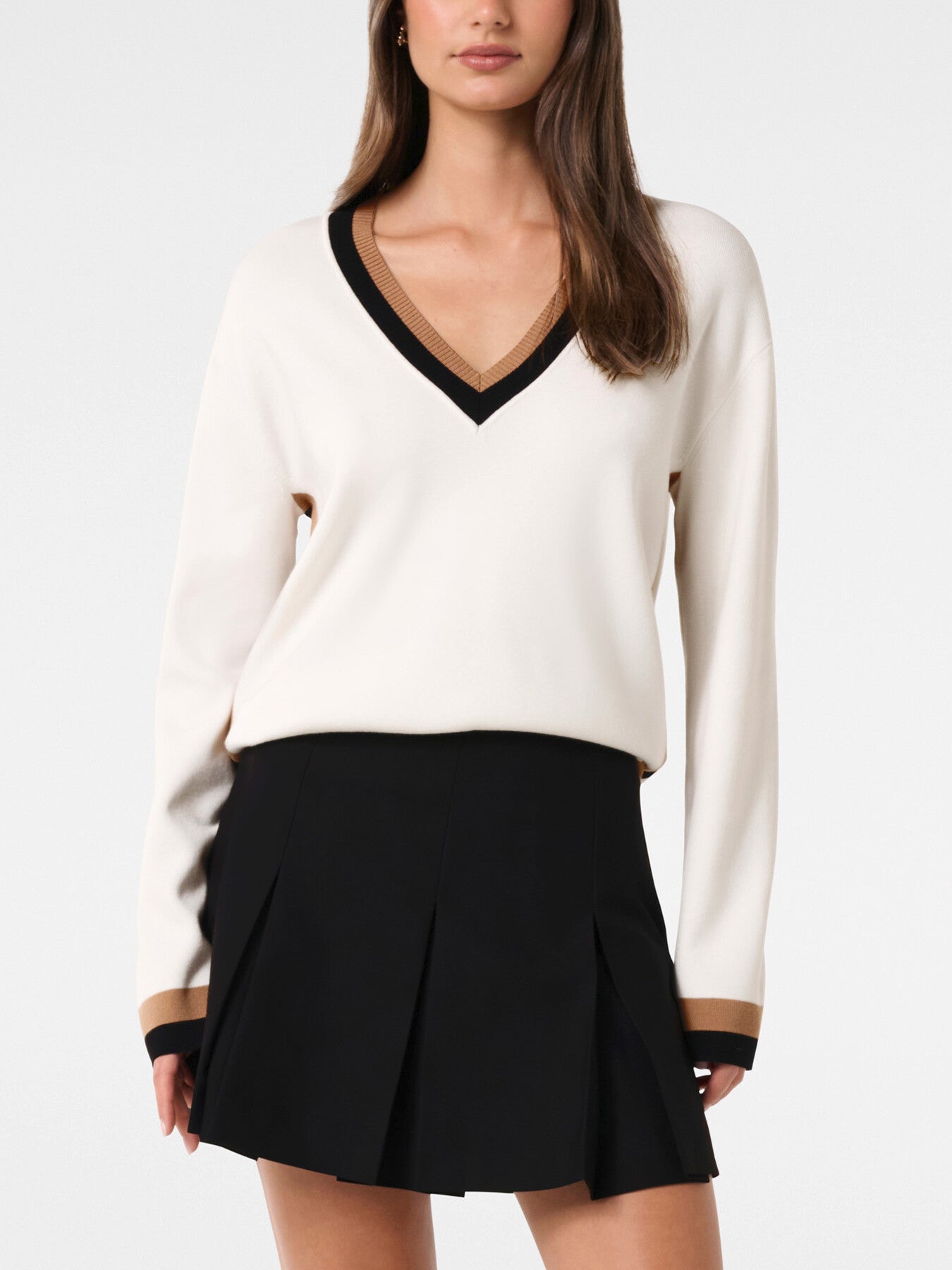 Rose Striped Trim Jumper