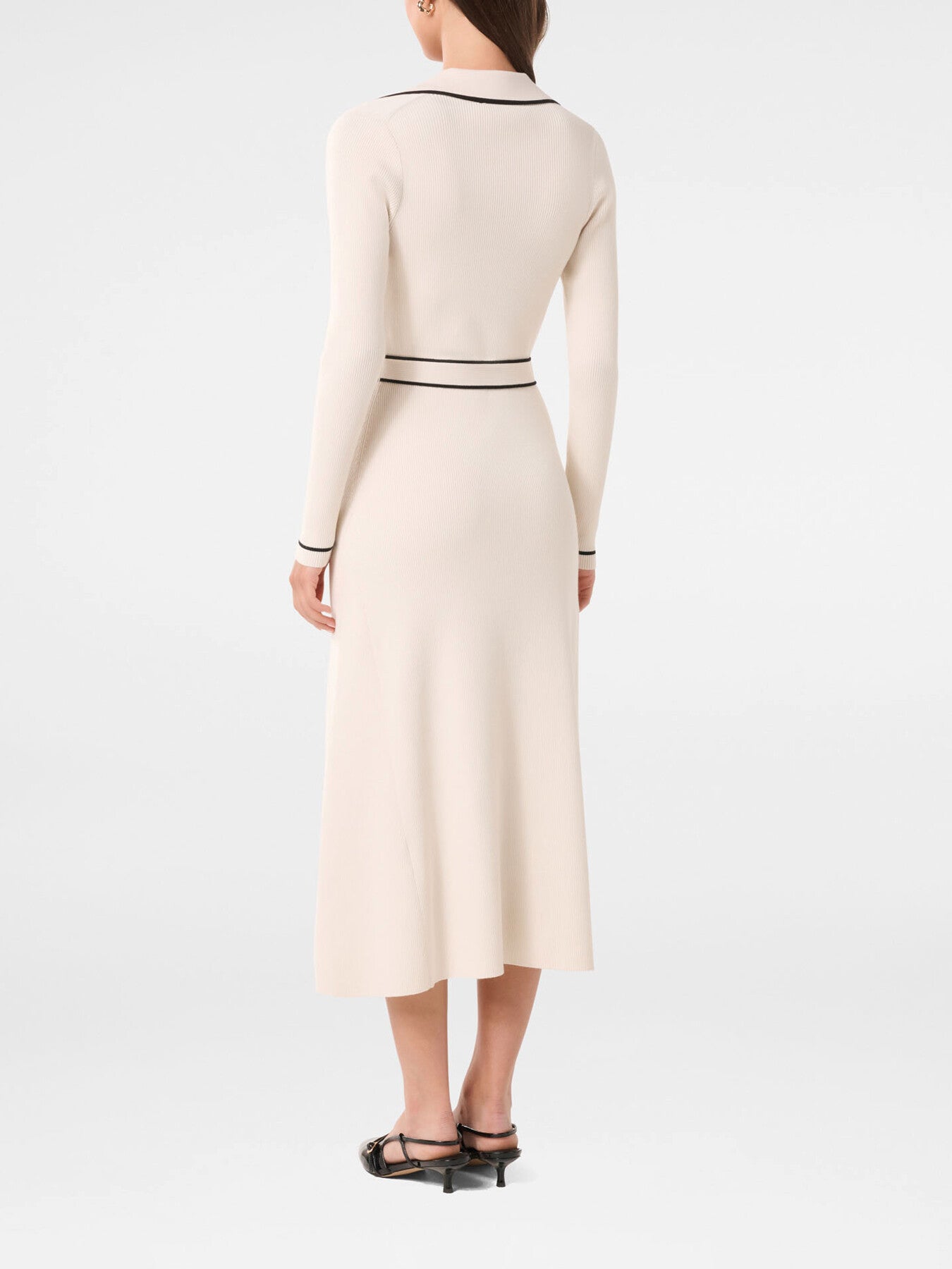 Adeline Tipped Knitted Midi Dress