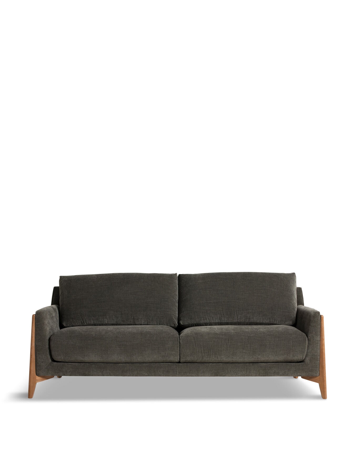 Miles Dark Fabric 3 Seater Sofa